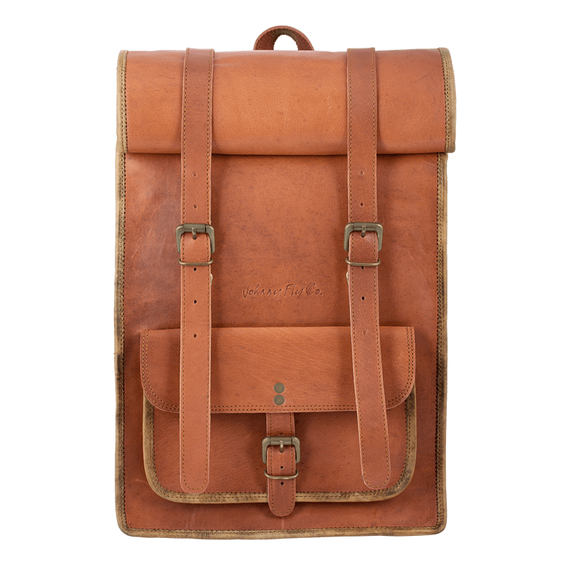 Johnny Fly Co. Rolltop vintage ruzak heren bruin 