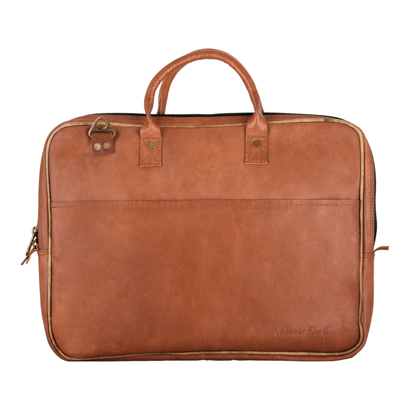 Johnny Fly Co. laptoptassen heren 15.6" bruin 