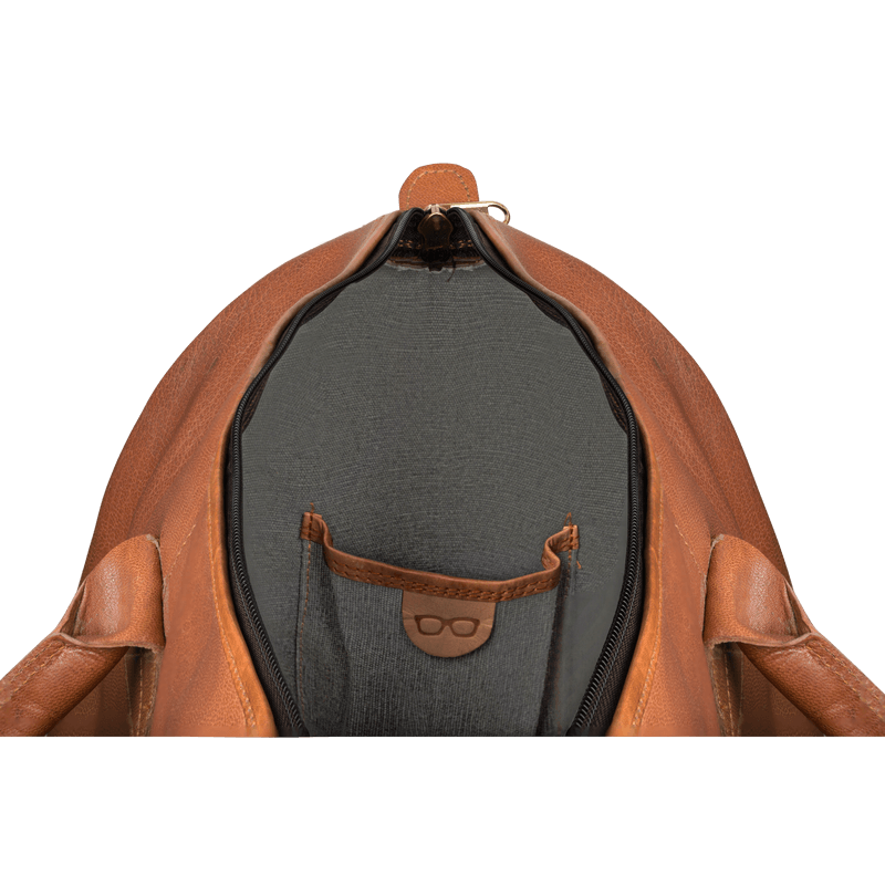 Johnny Fly Co. reistassen heren Duffle Traveller bruin binnenvak