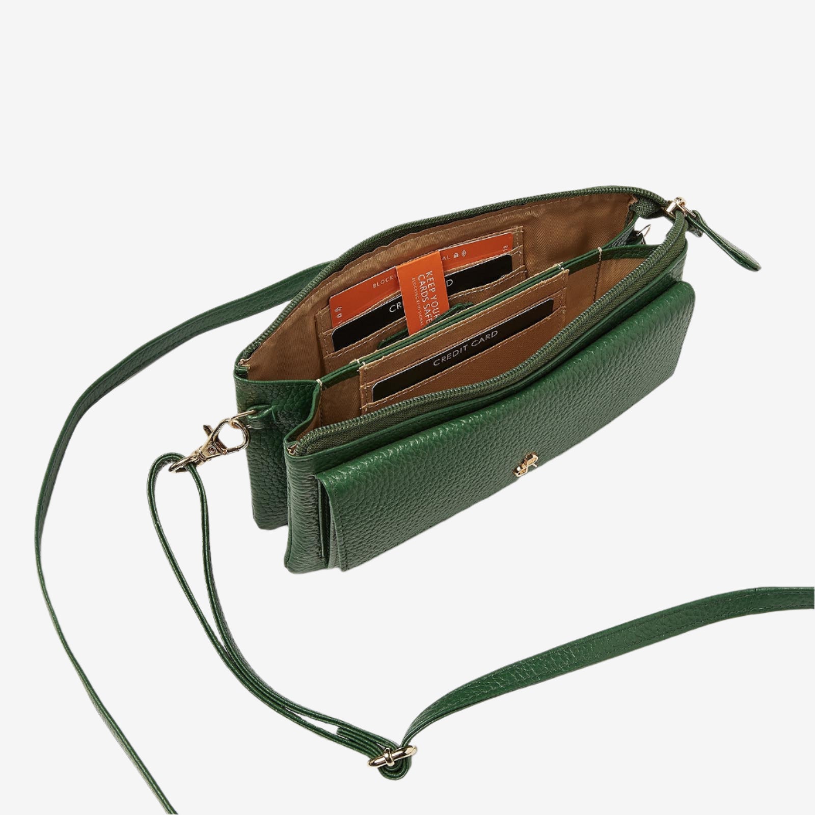 dR Amsterdam clutches dames Mint 1103753 green binnenkant