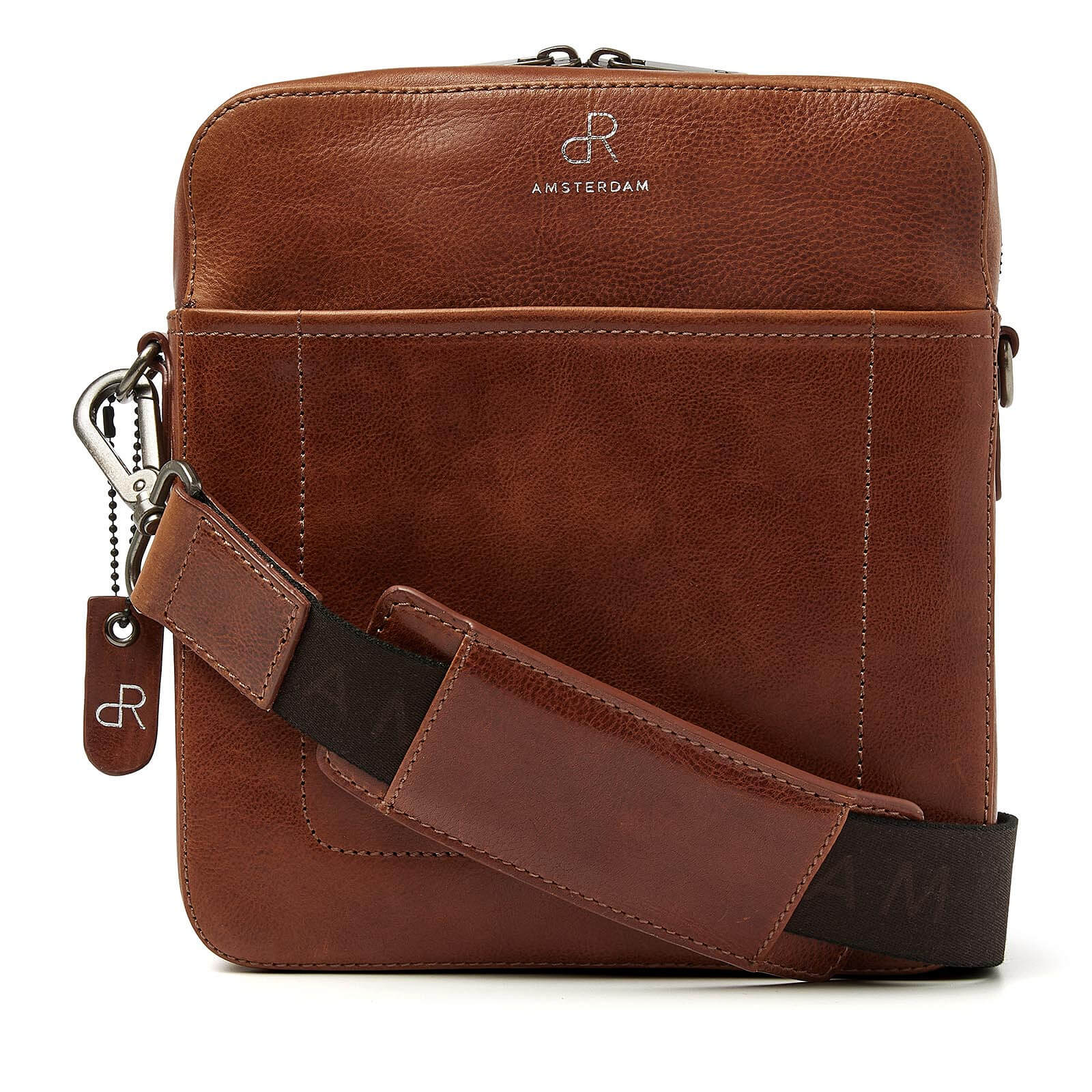 dR Amsterdam Crossbody tas Milan 283754 voor heren cognac