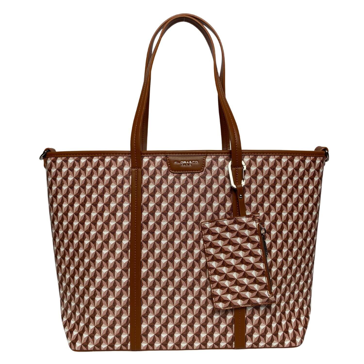 Flora & Co shoppers dames F8544 cognac 