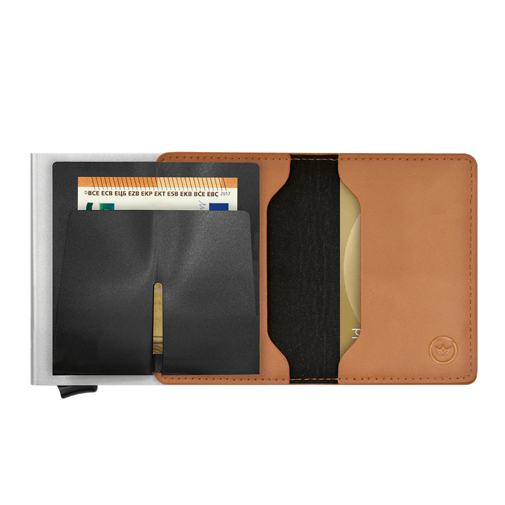 Prowallet pasjeshouder slim bruin 8720387009275 voor unisex binnenvakken