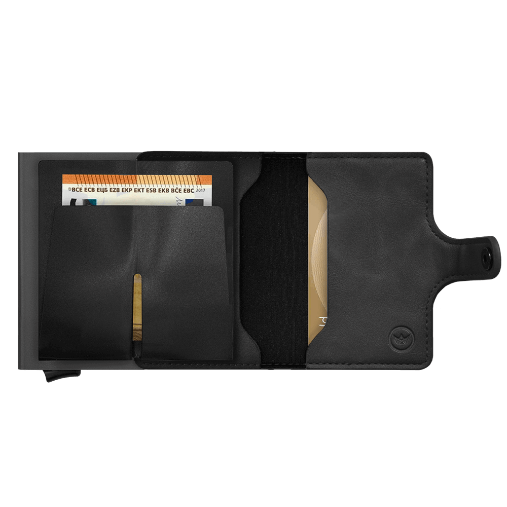 Prowallet pasjeshouder Plus Deluxe zwart 8720387009428 binnenvakken