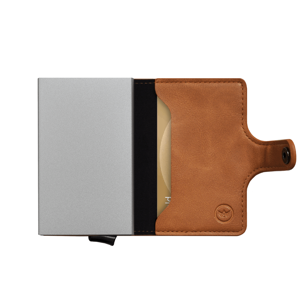 Prowallet pasjeshouder Plus Deluxe caramel bruin 8720387009435 binnenvak