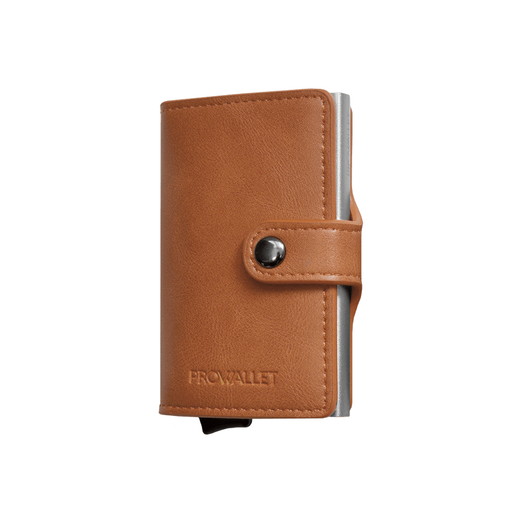 Prowallet pasjeshouder Plus Deluxe caramel bruin 8720387009435 zijkant