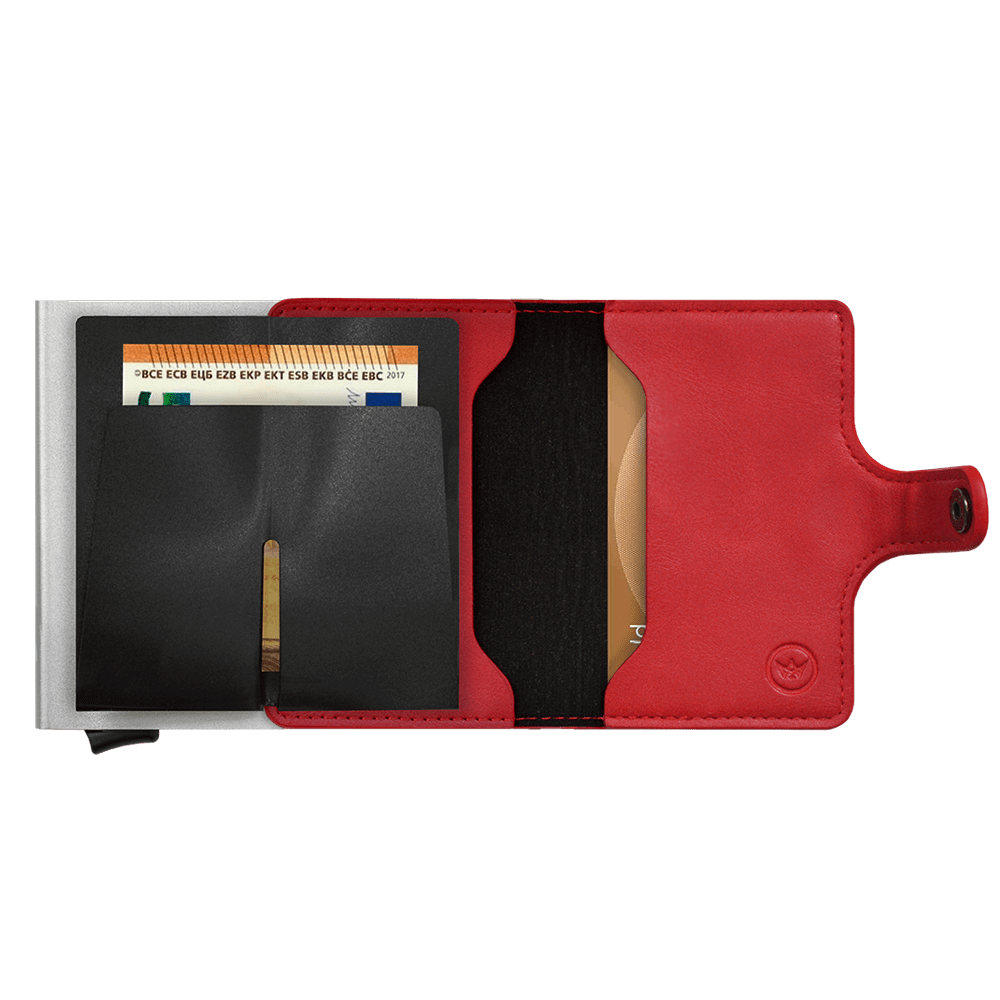 Prowallet pasjeshouder Plus Deluxe rood 8720387009442 binnenvakken