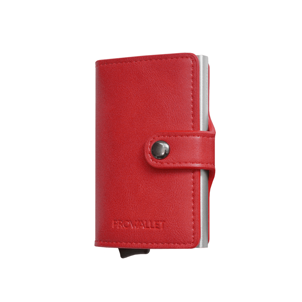 Prowallet pasjeshouder Plus Deluxe rood 8720387009442 zijkant