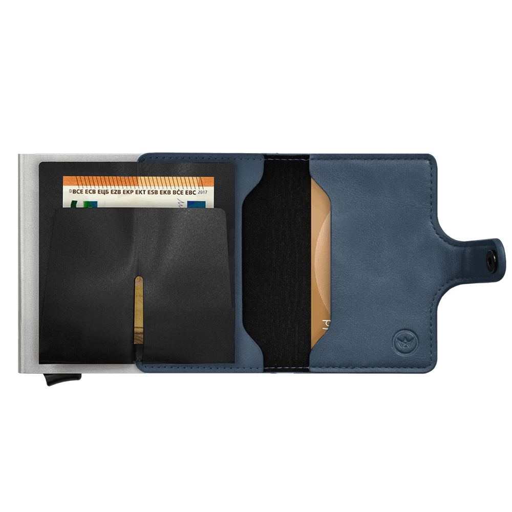 Prowallet pasjeshouder Plus Deluxe blauw 8720387009459 binnenvakken