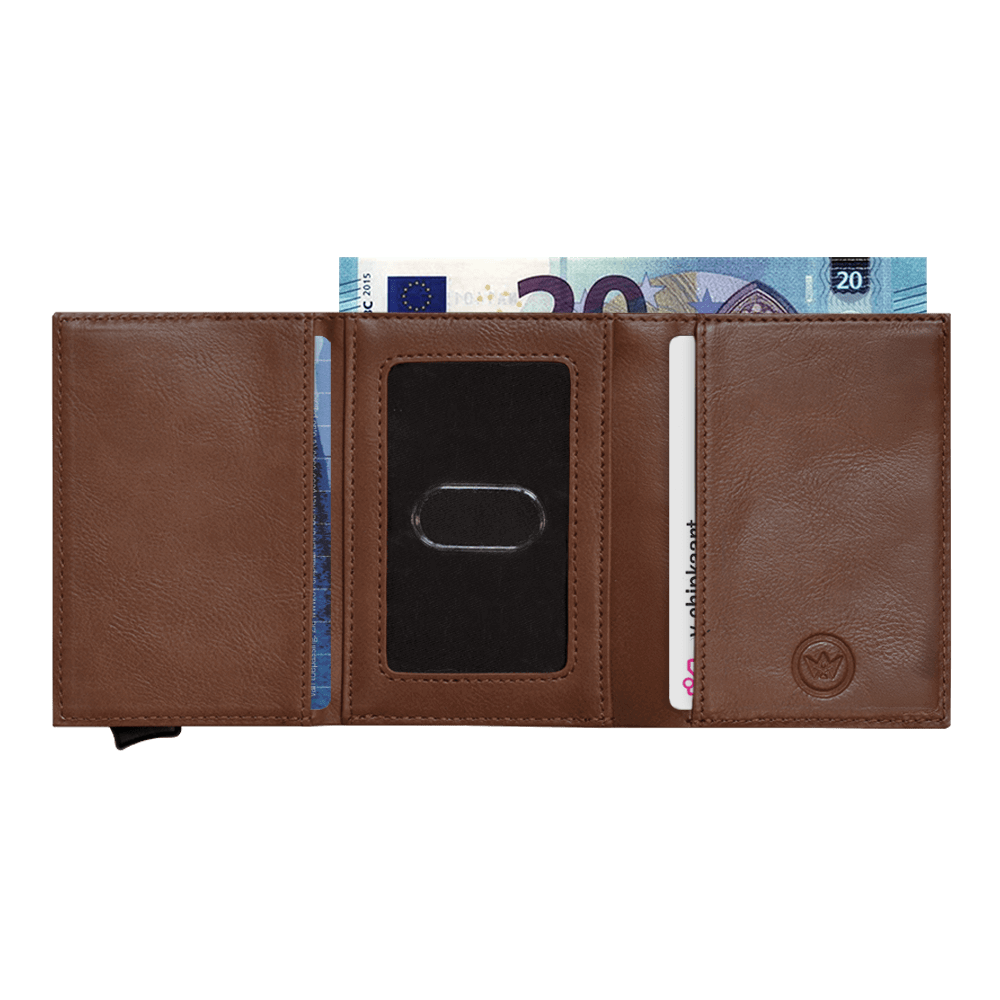 Prowallet pasjeshouder classic coffee bruin voor unisex 8720387009541 binnenvakken