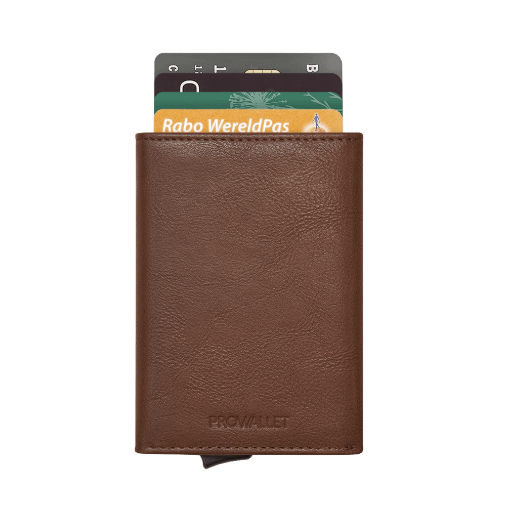 Prowallet pasjeshouder classic coffee bruin voor unisex 8720387009541 pasjes