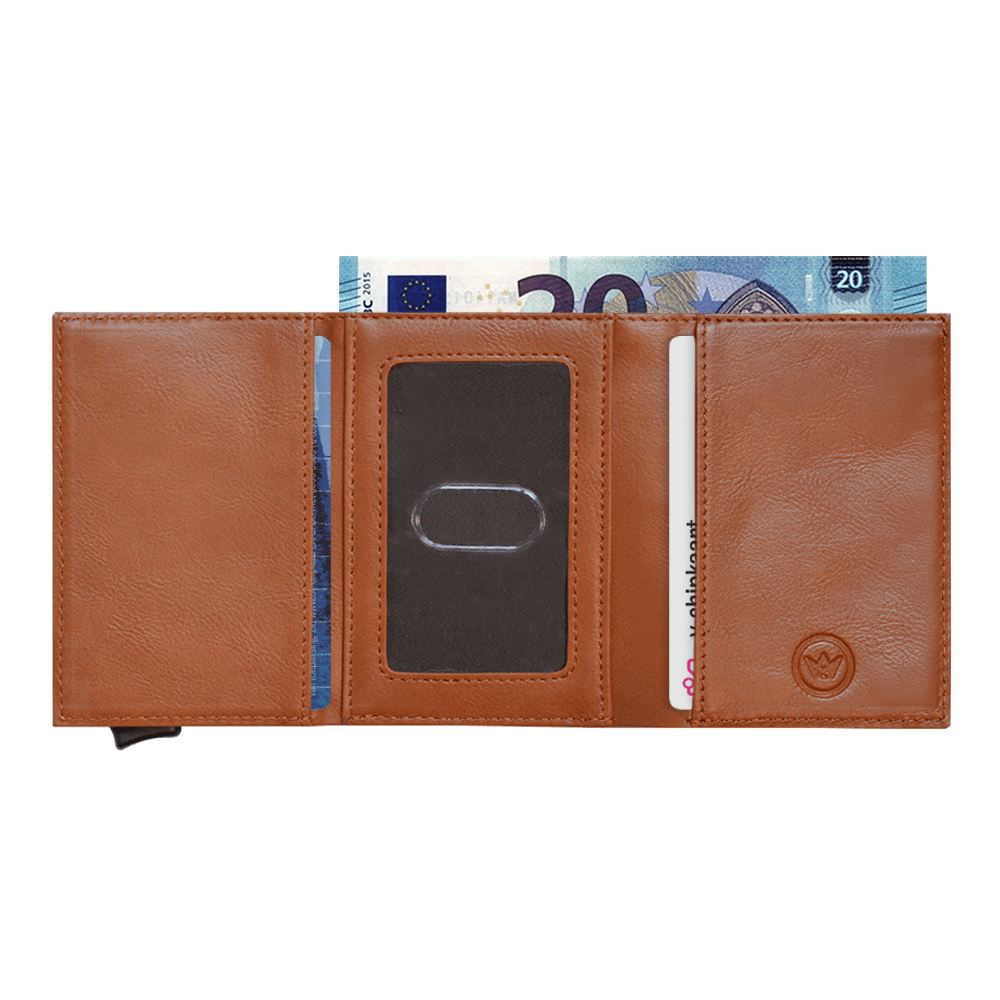 Prowallet pasjeshouder classic bruin voor unisex 8720387009862 binnenvakken