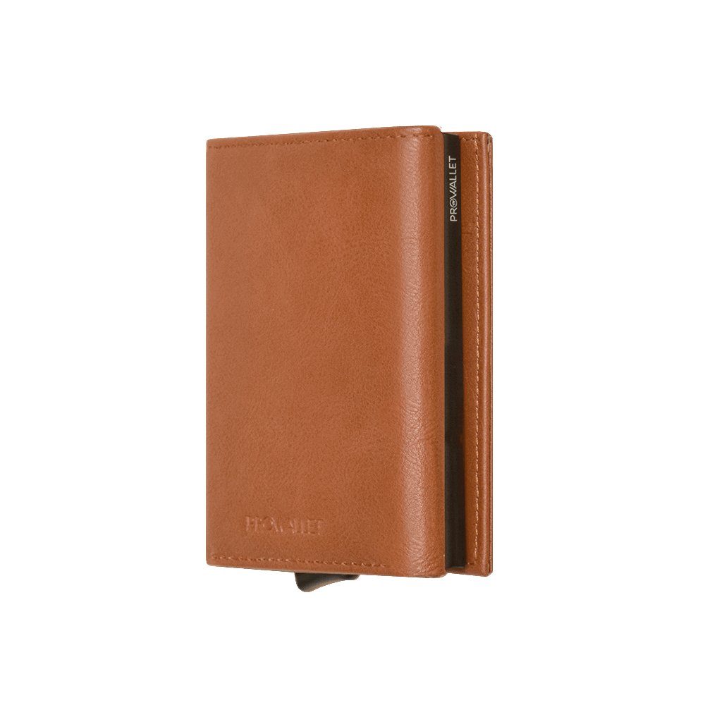 Prowallet pasjeshouder classic bruin voor unisex 8720387009862 zijkant