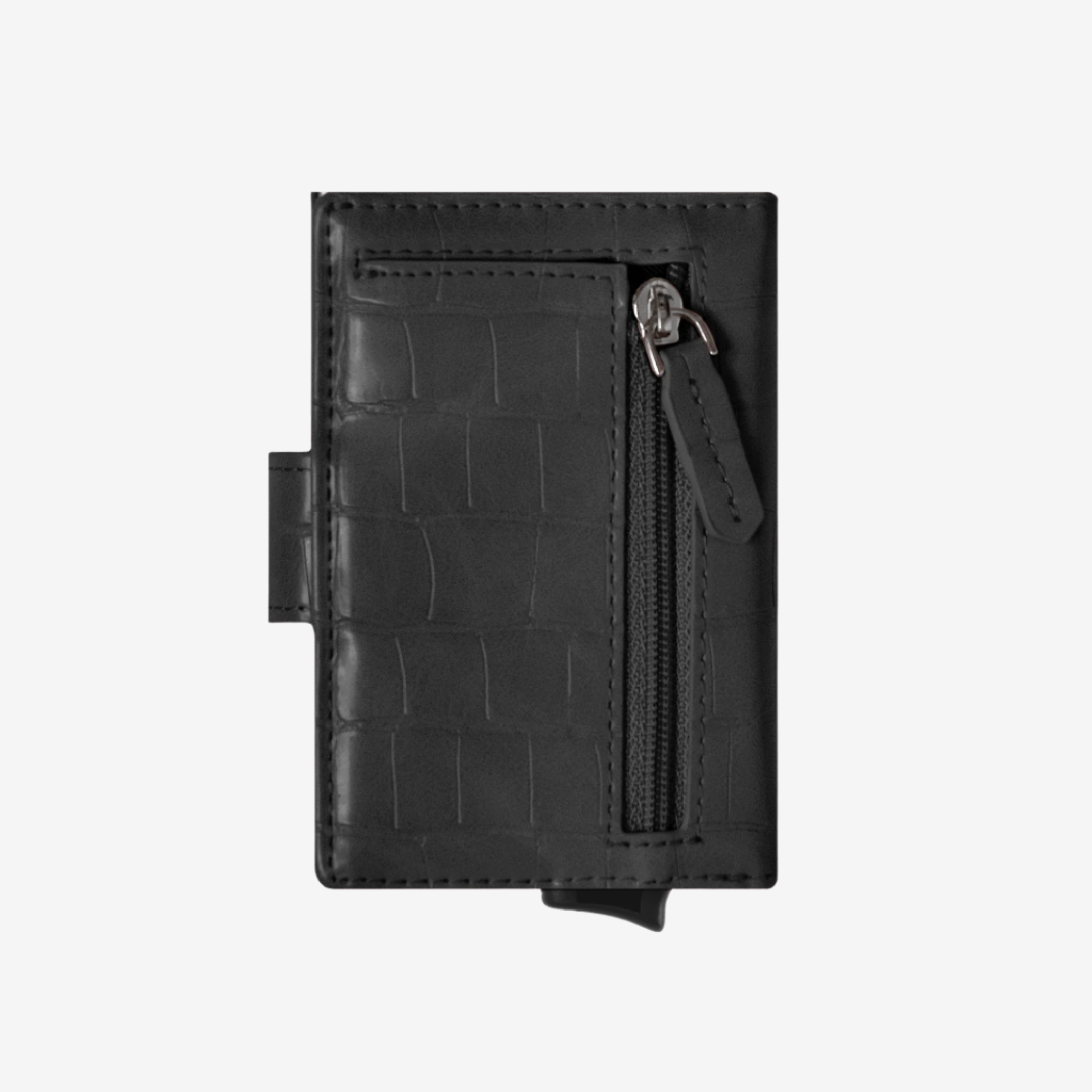 Prowallet pasjeshouders dames Plus Croco zwart achterkant