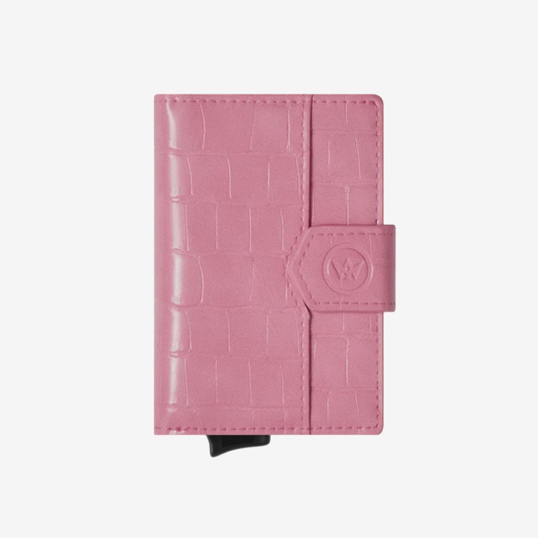 Prowallet pasjeshouders dames plus croco lichtroze 