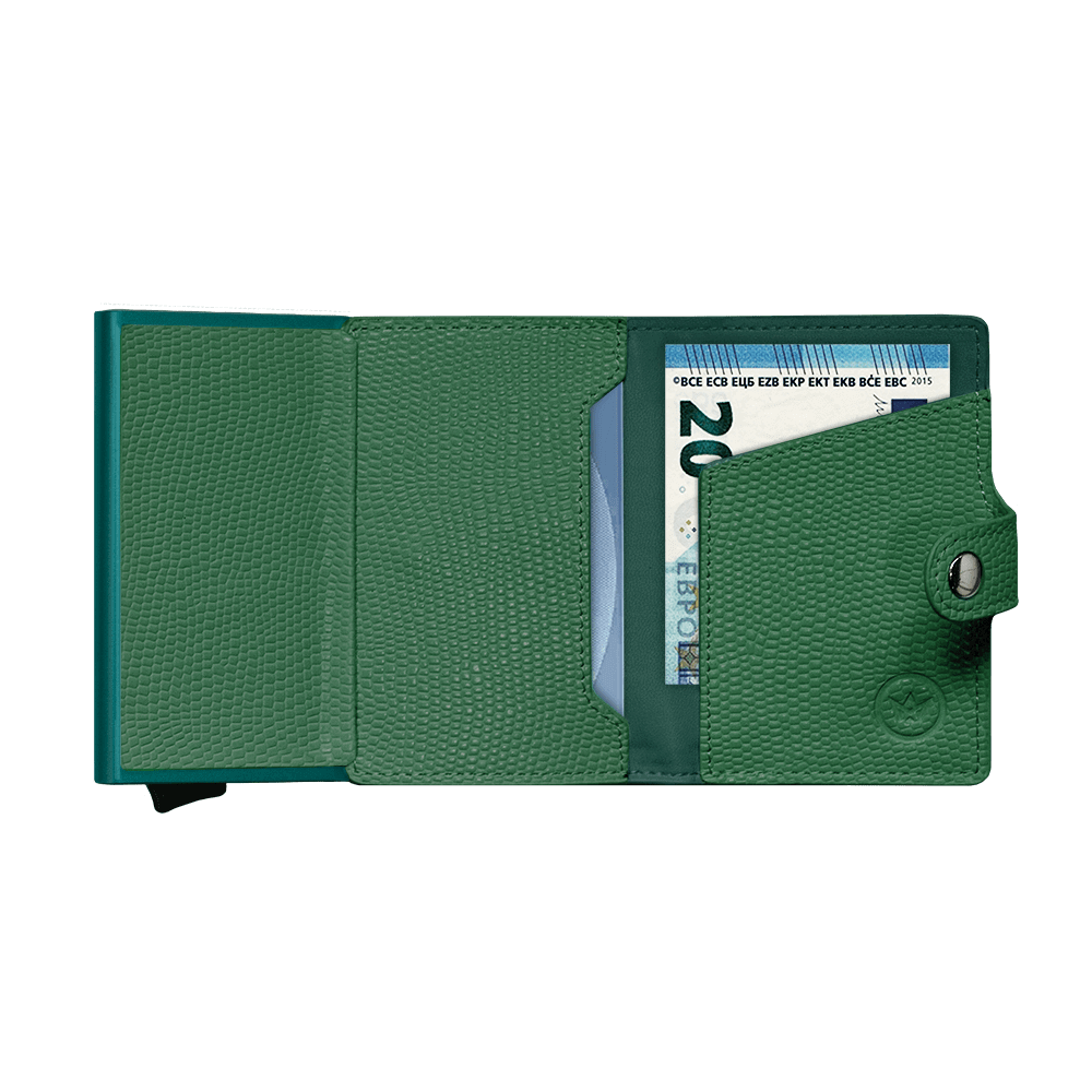 Prowallet pasjeshouder Plus Lizard dark green 8721008856407 binnenvakken