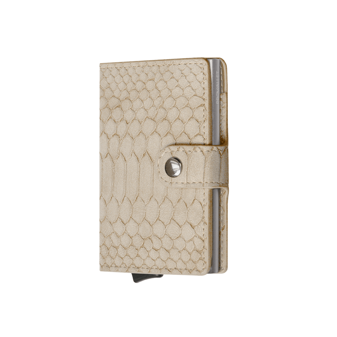 Prowallet pasjeshouder plus snake beige 8721008856506 zijkant