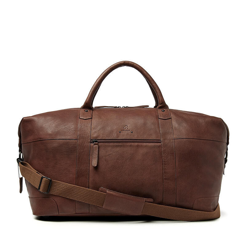 dR Amsterdam leren weekendtas Tampa voor unisex 933694 bruin