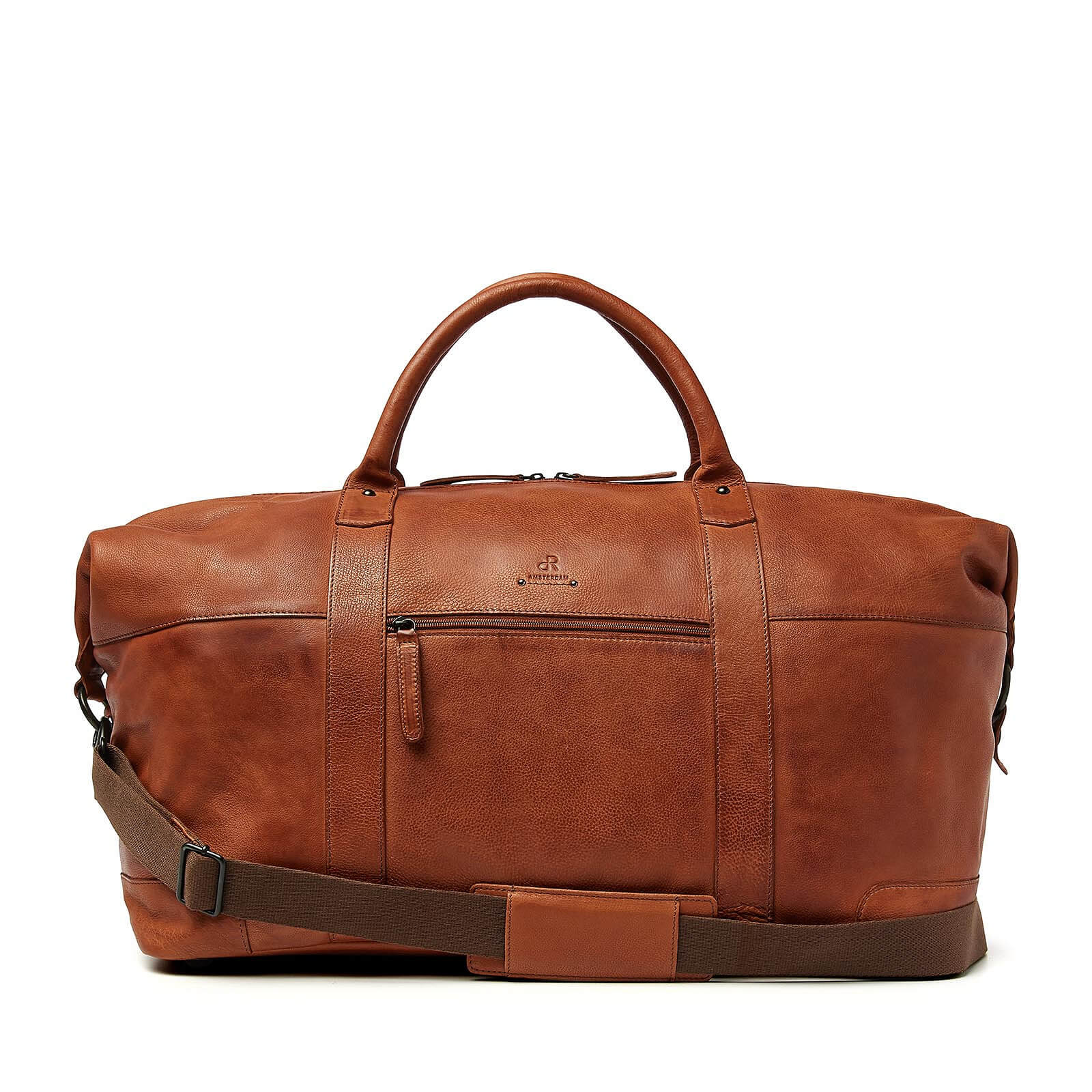 dR Amsterdam leren weekendtas Tampa voor unisex 933694 cognac