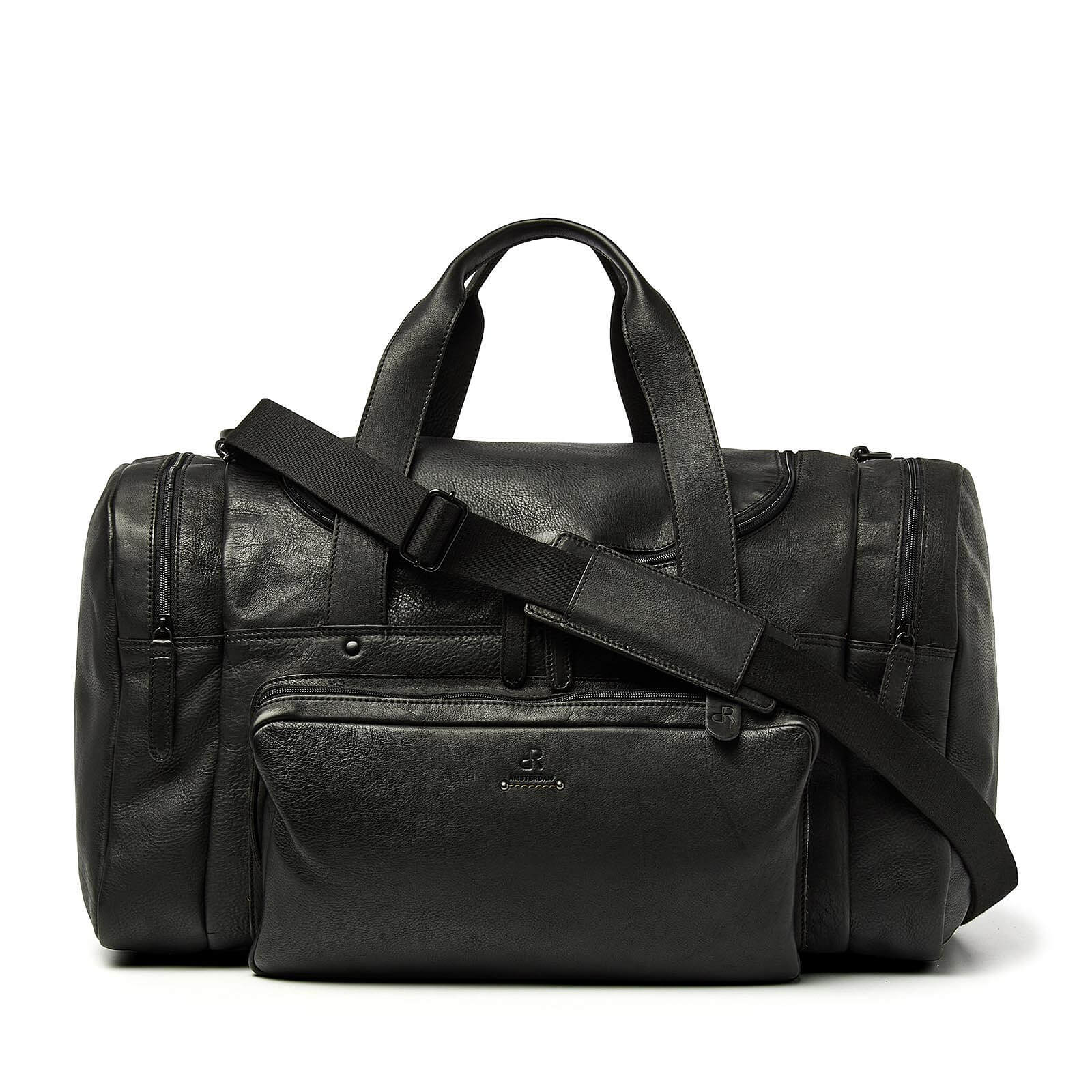 dR Amsterdam leren weekendtas Tampa unisex 933696 zwart