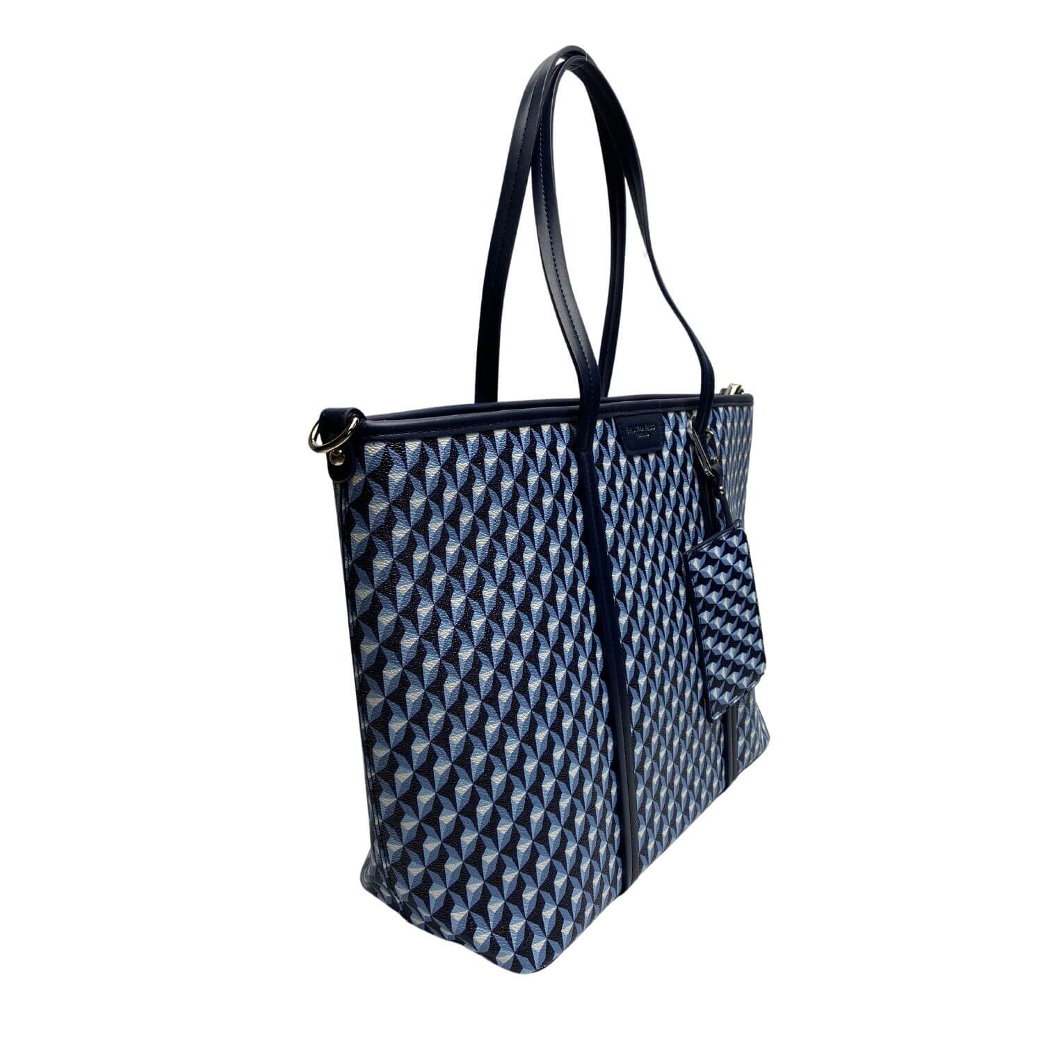 Flora & Co shoppers dames F8544 Blauw zijkant