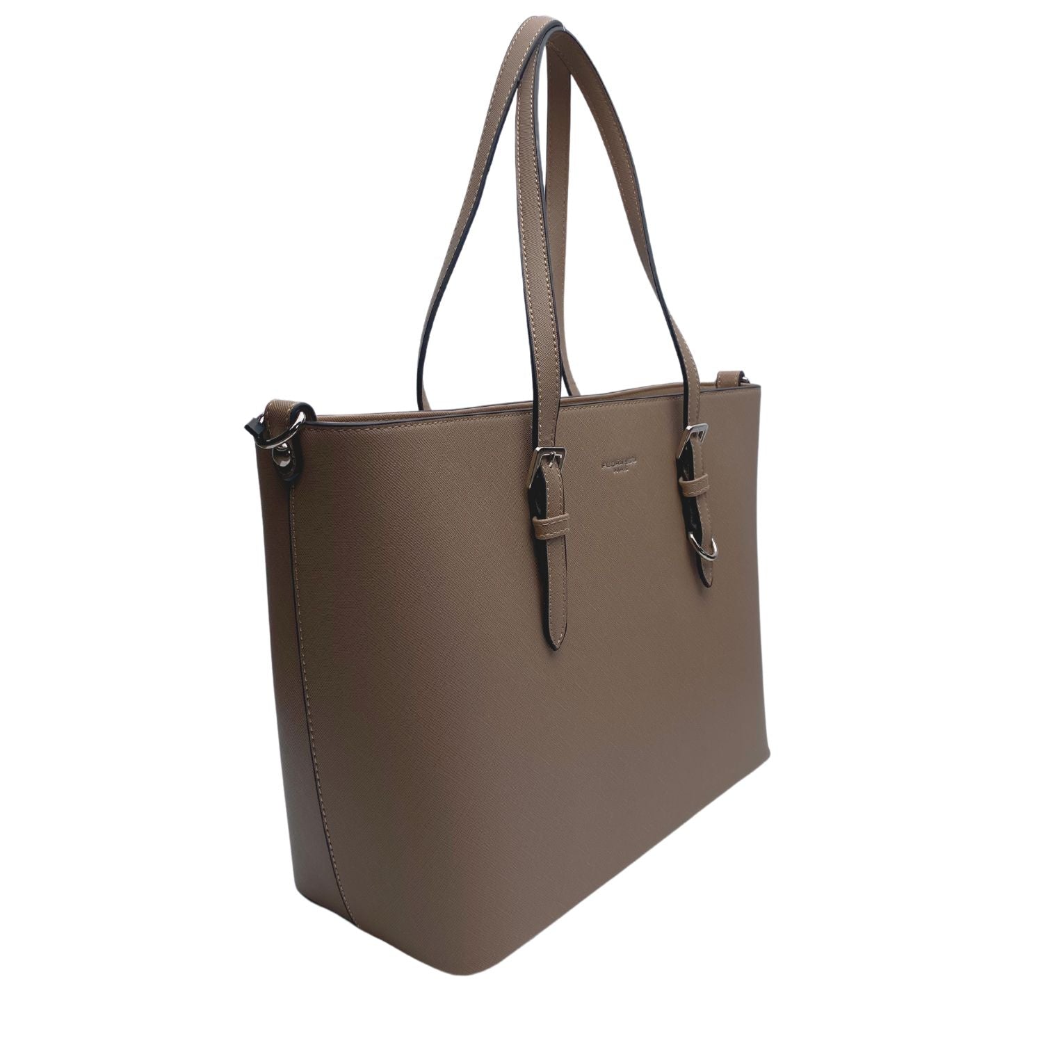 Flora & Co shoppers dames F9126 Taupe zijkant