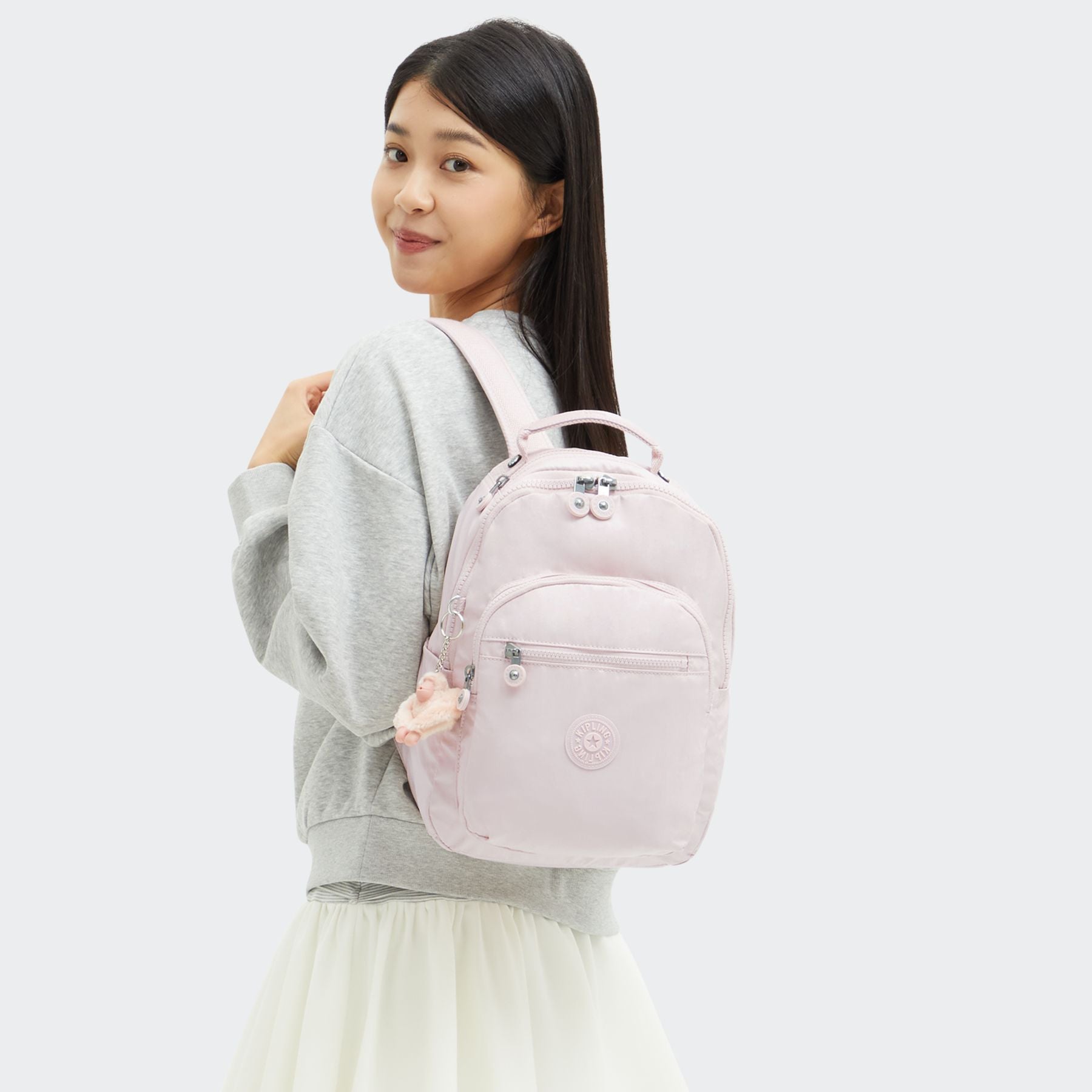 Kipling rugtassen dames Seoul S KPKI37893DZ1 Pink Shine model