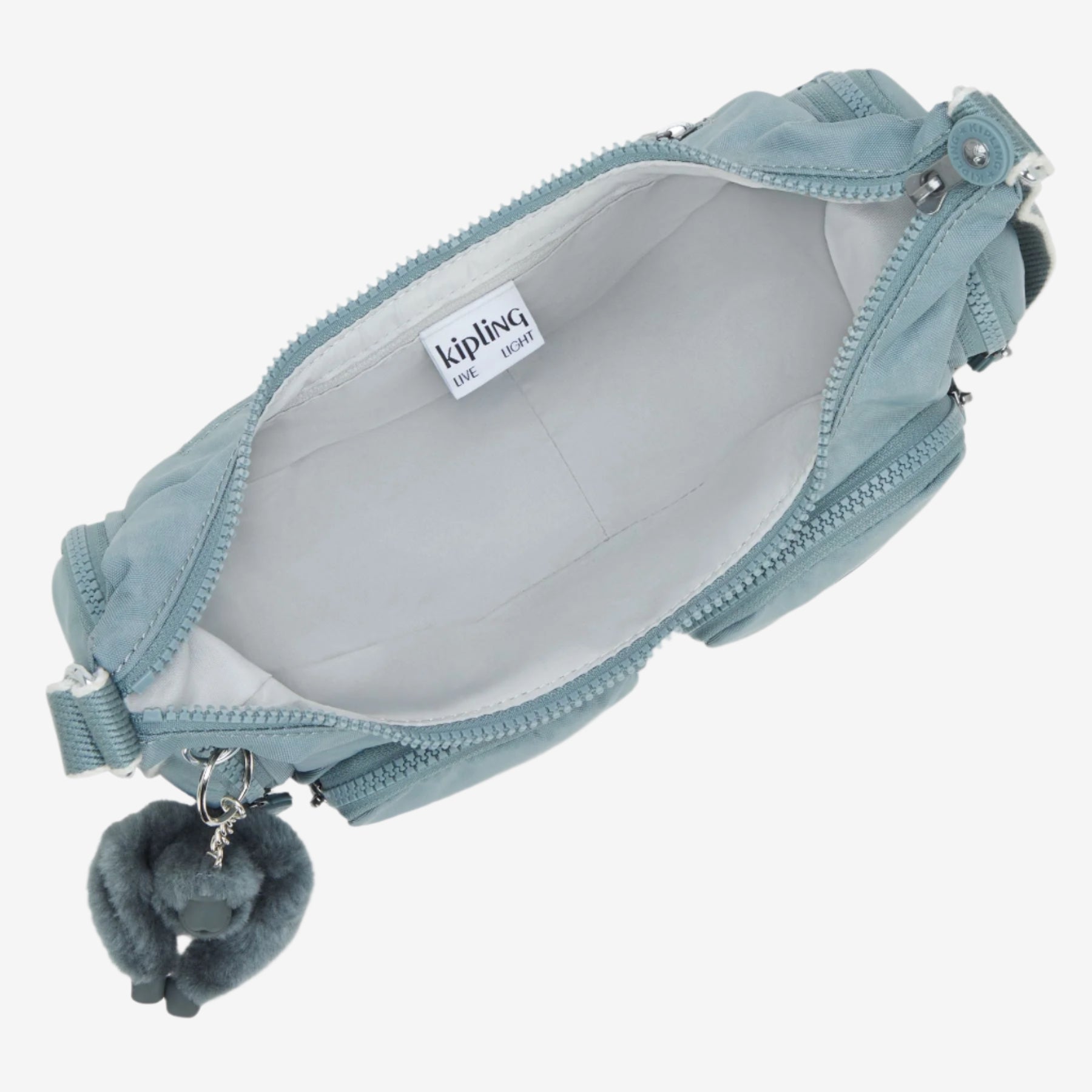 Kipling crossbodytassen dames Rikka S KPKI43333NL1 Relaxed Grey binnenkant