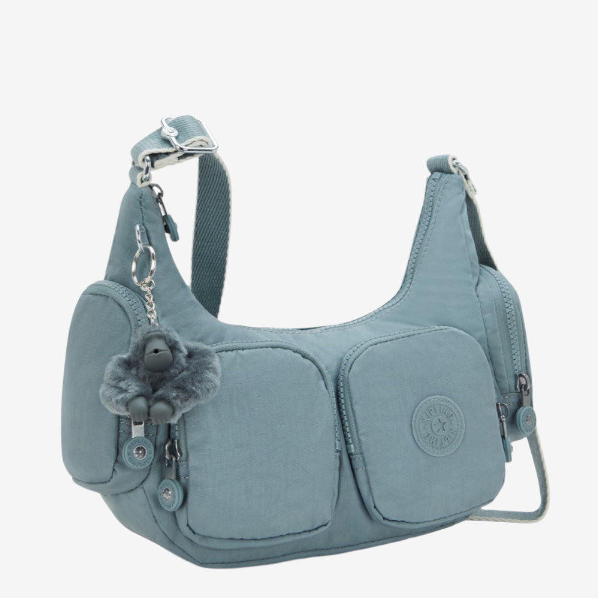 Kipling crossbodytassen dames Rikka S KPKI43333NL1 Relaxed Grey zijkant