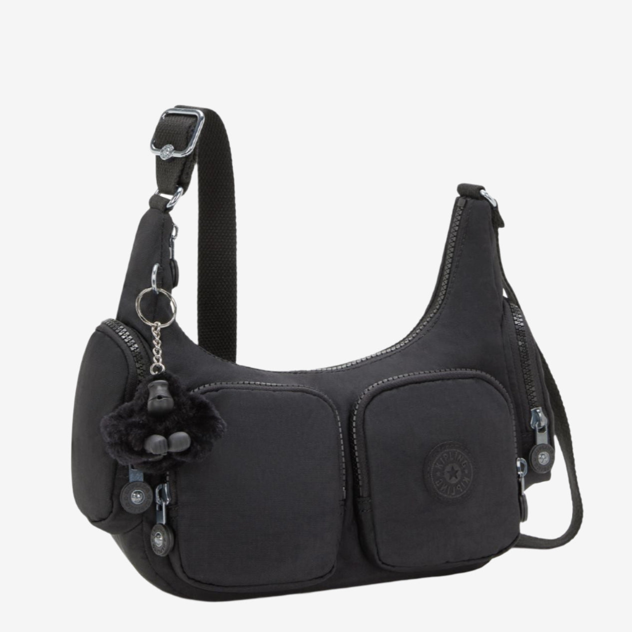 Kipling crossbodytassen dames Rikka S KPKI4333P391 Black Noir zijkant