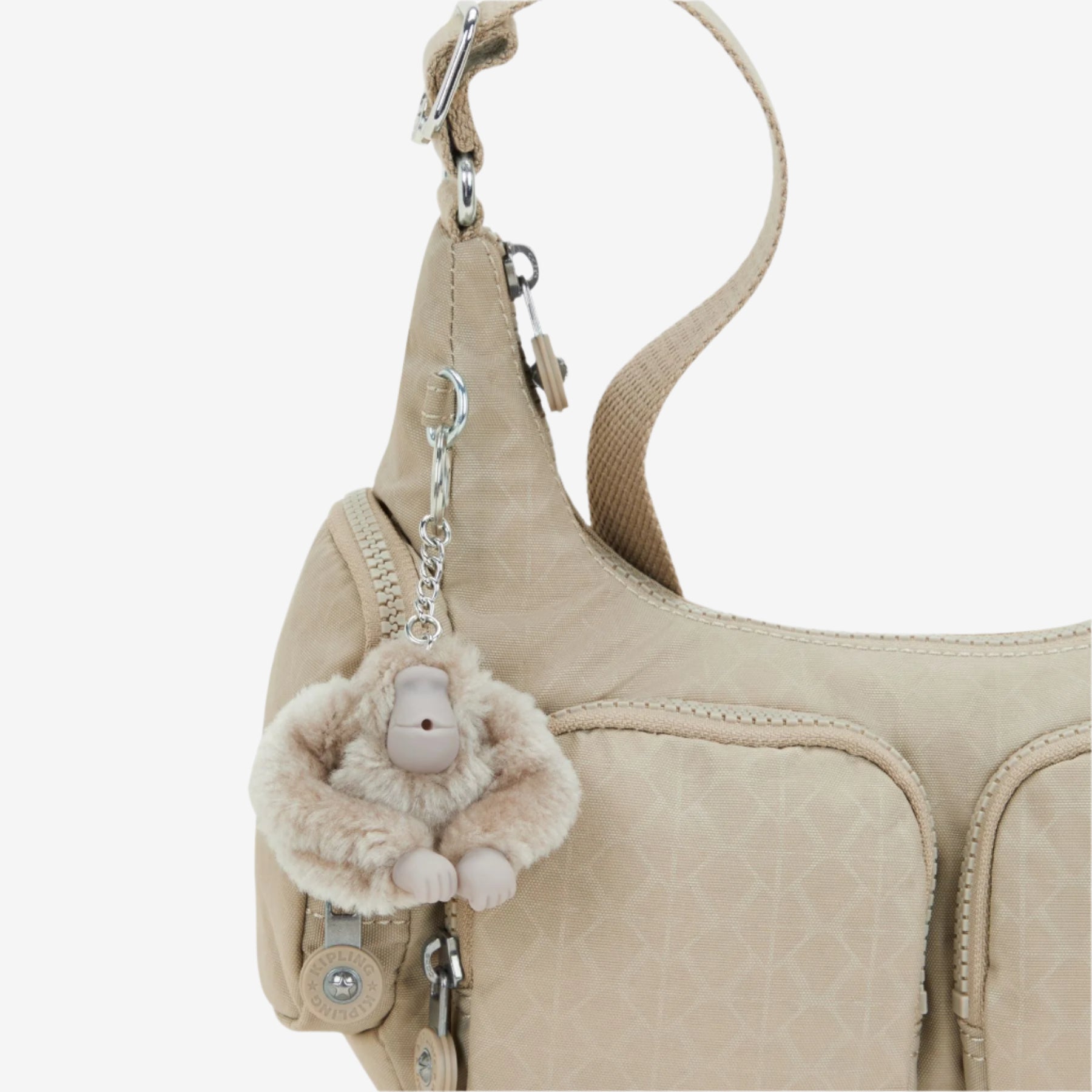 Kipling crossbodytassen dames Rikka S KPKI516496A1 Signature Beige Emb aapje