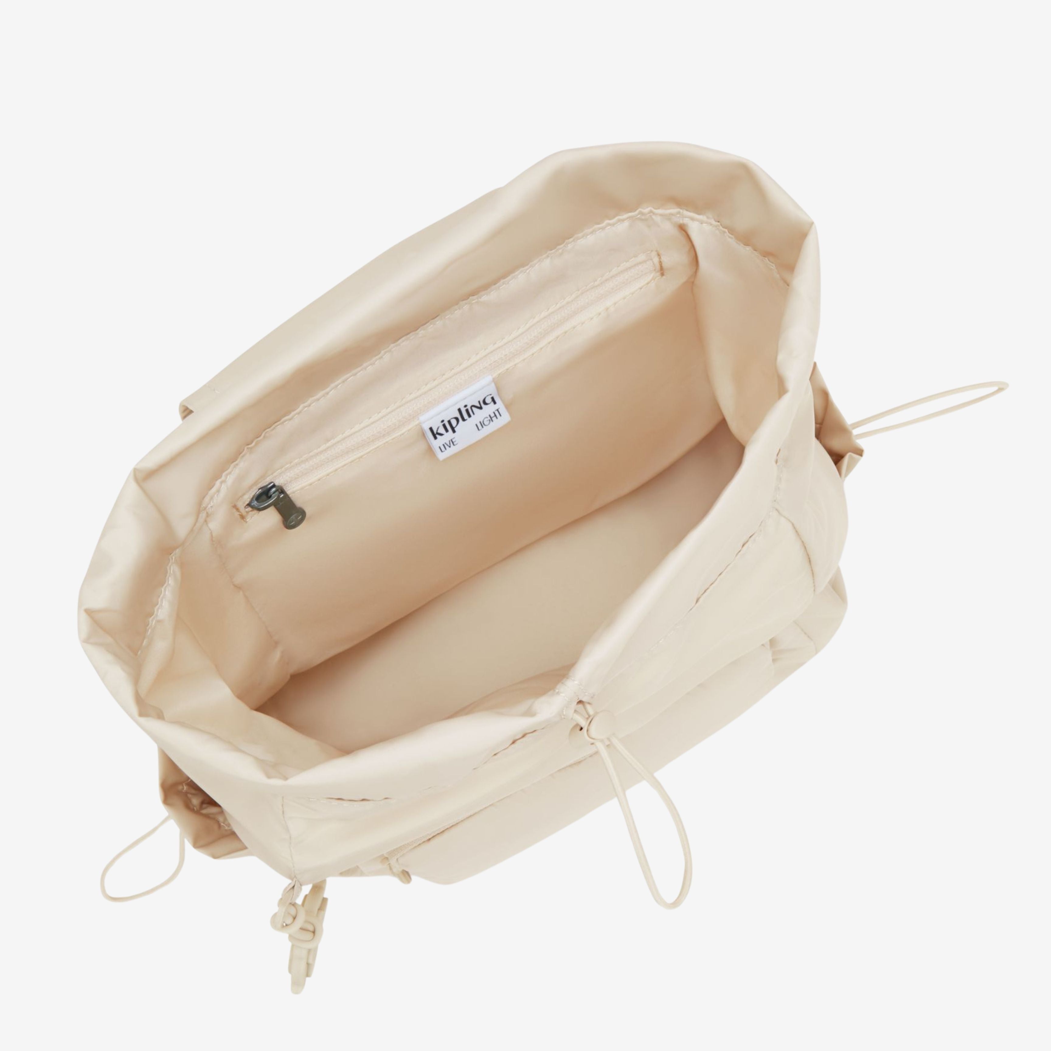 Kipling rugtassen dames Joetta KPKI57664RX1 Simply Beige binnenkant