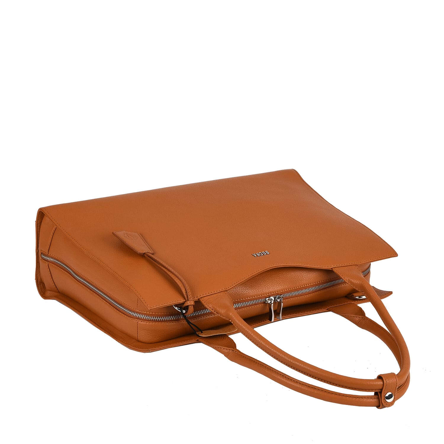 Socha laptoptassen dames Diamond Edition Cognac 15.6″ LI SO-D17 liggend