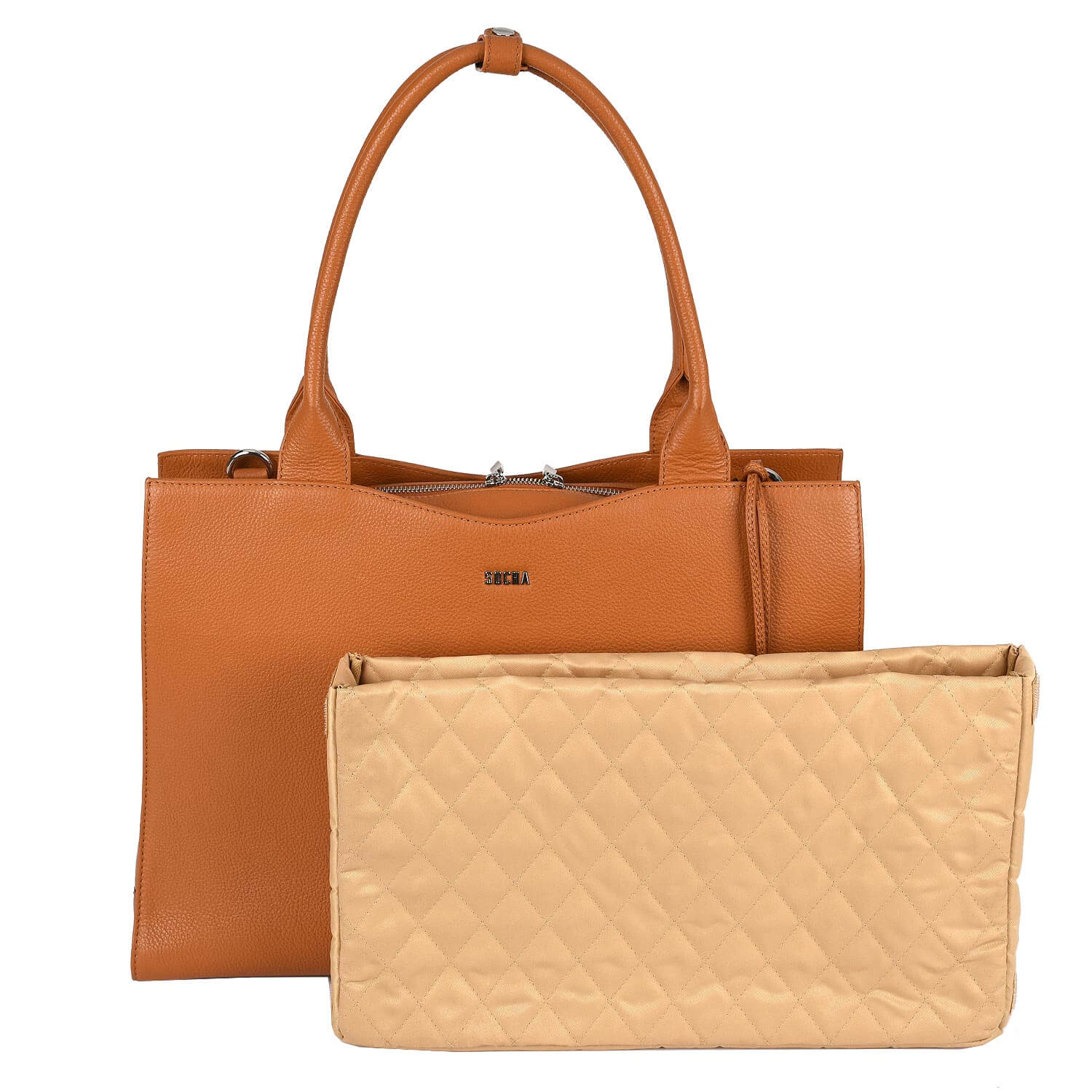 Socha laptoptassen dames Diamond Edition Cognac 15.6″ LI SO-D17 sleeve