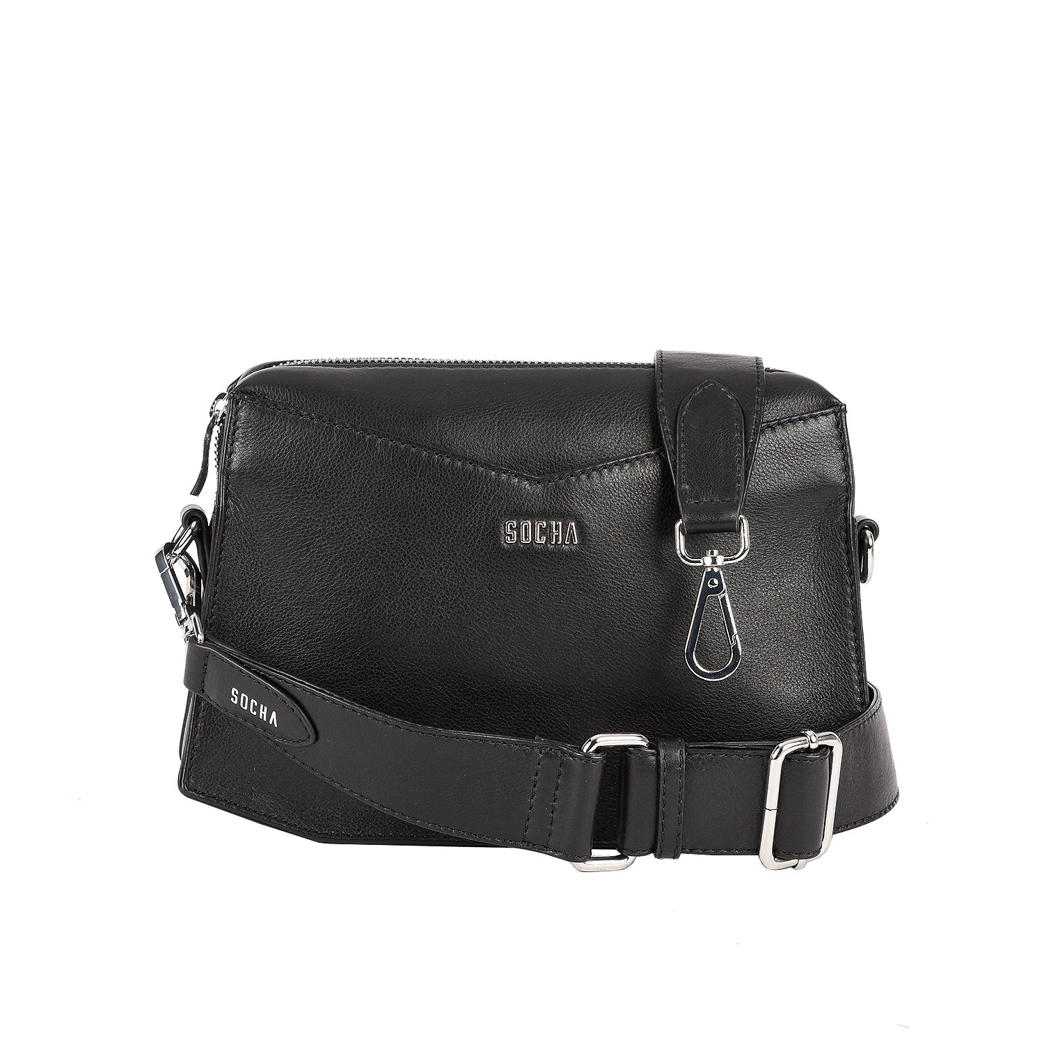 Socha crossbodytassen dames Mini Black SO-D38 schouderband