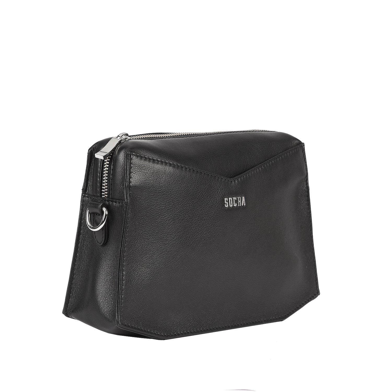 Socha crossbodytassen dames Mini Black SO-D38 zijkant