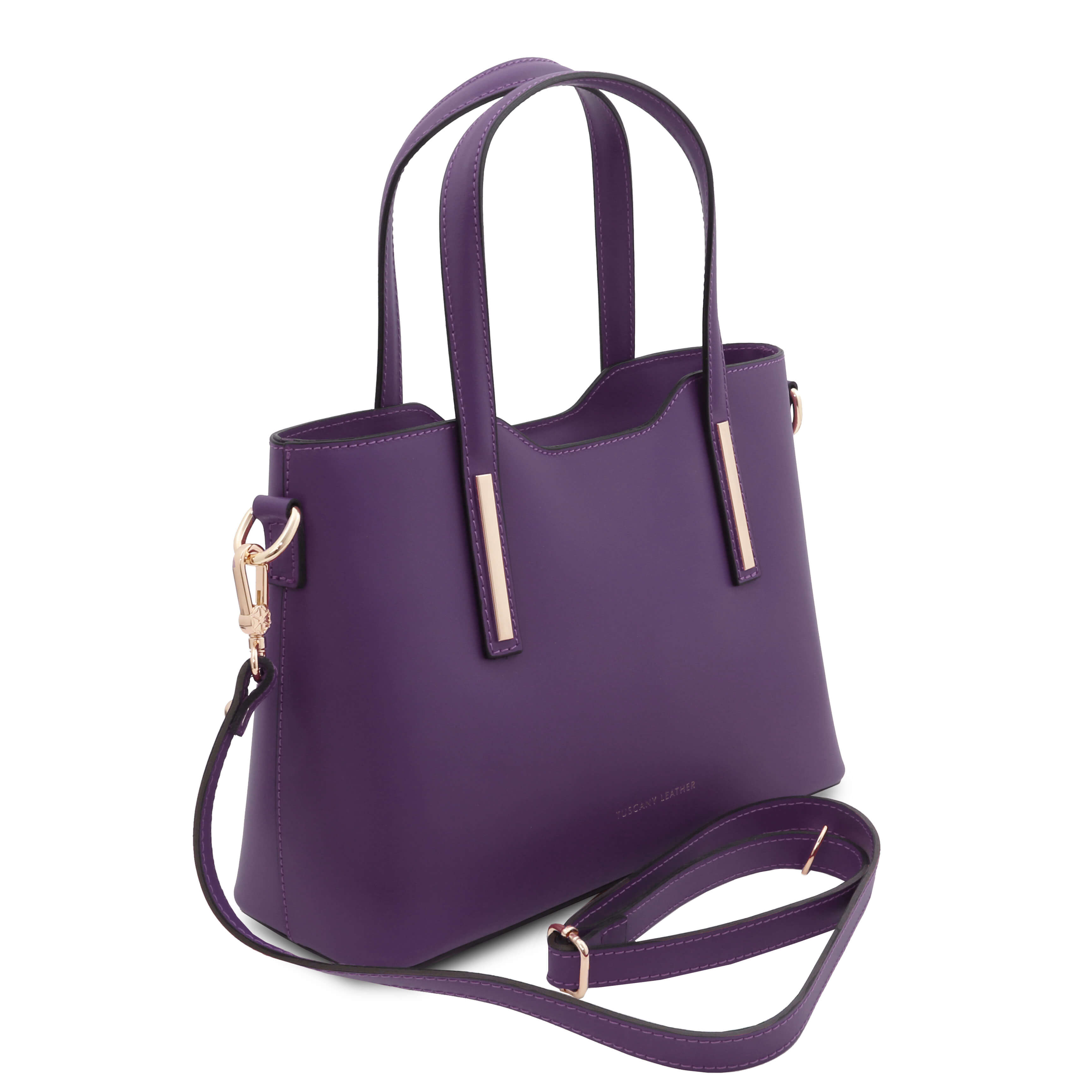 Tuscany Leather handtassen dames Olimpia S TL141521 purple zijkant