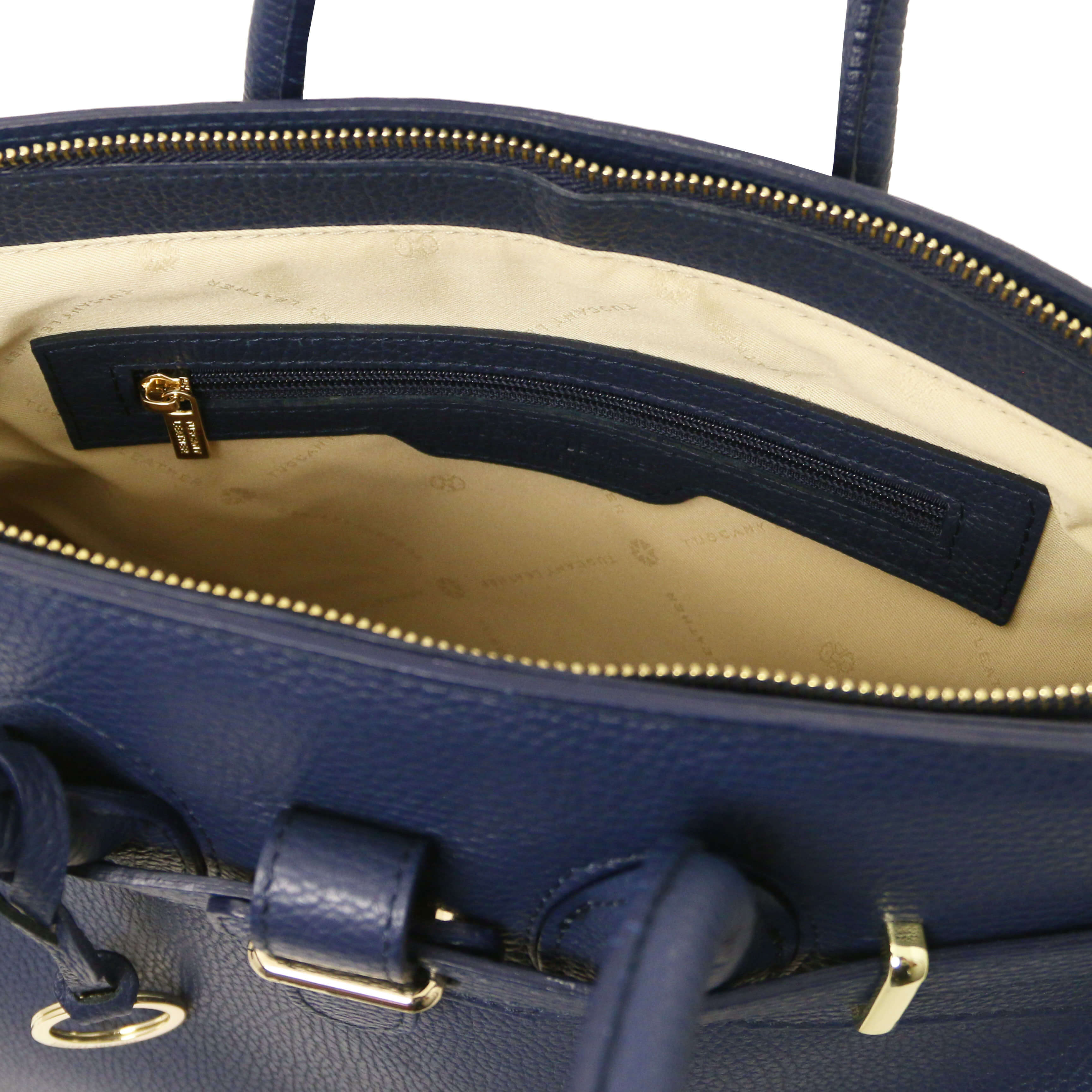 Tuscany popular Leather Dark Blue Tote