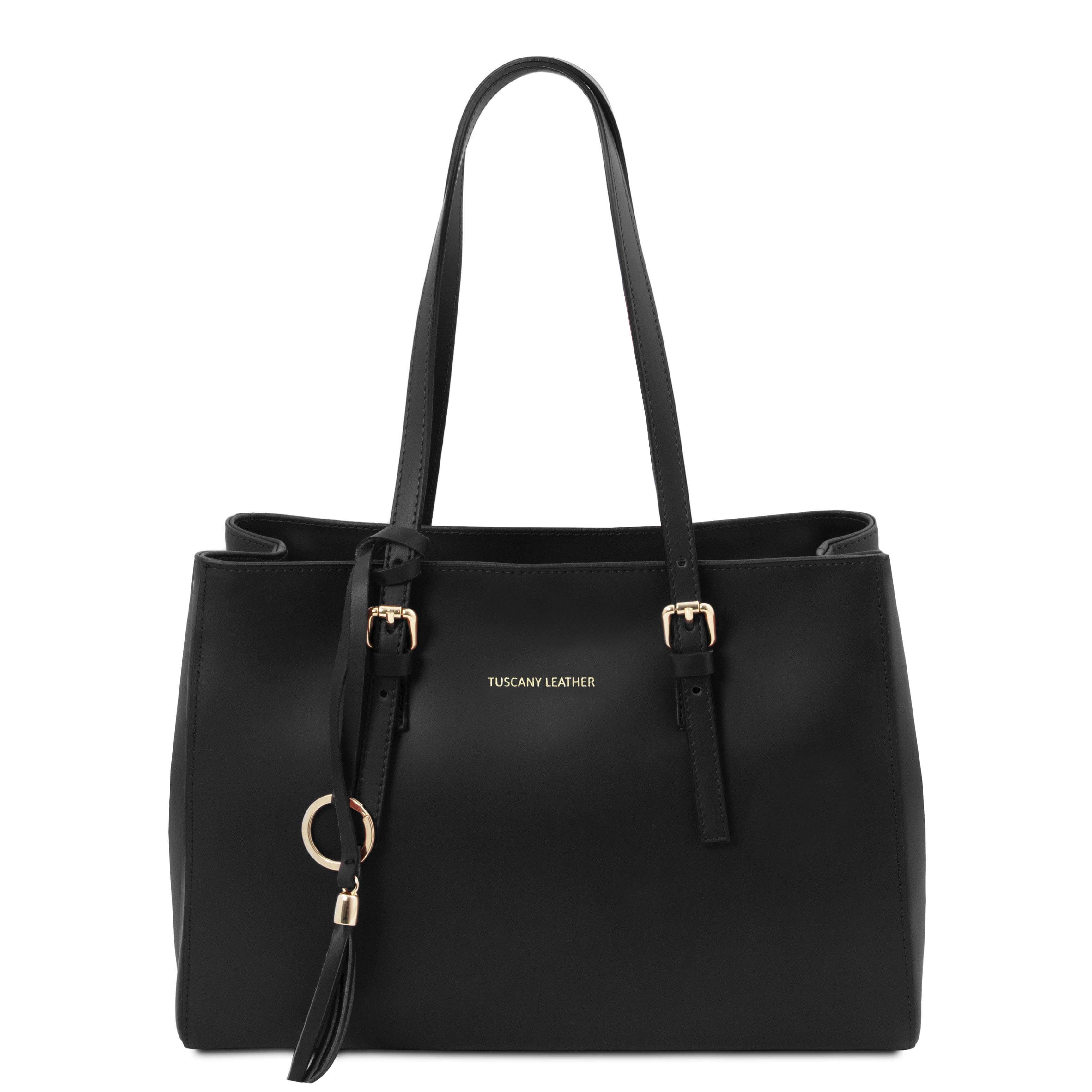 Tuscany Leather shoppers dames TL Bag TL142037 zwart 