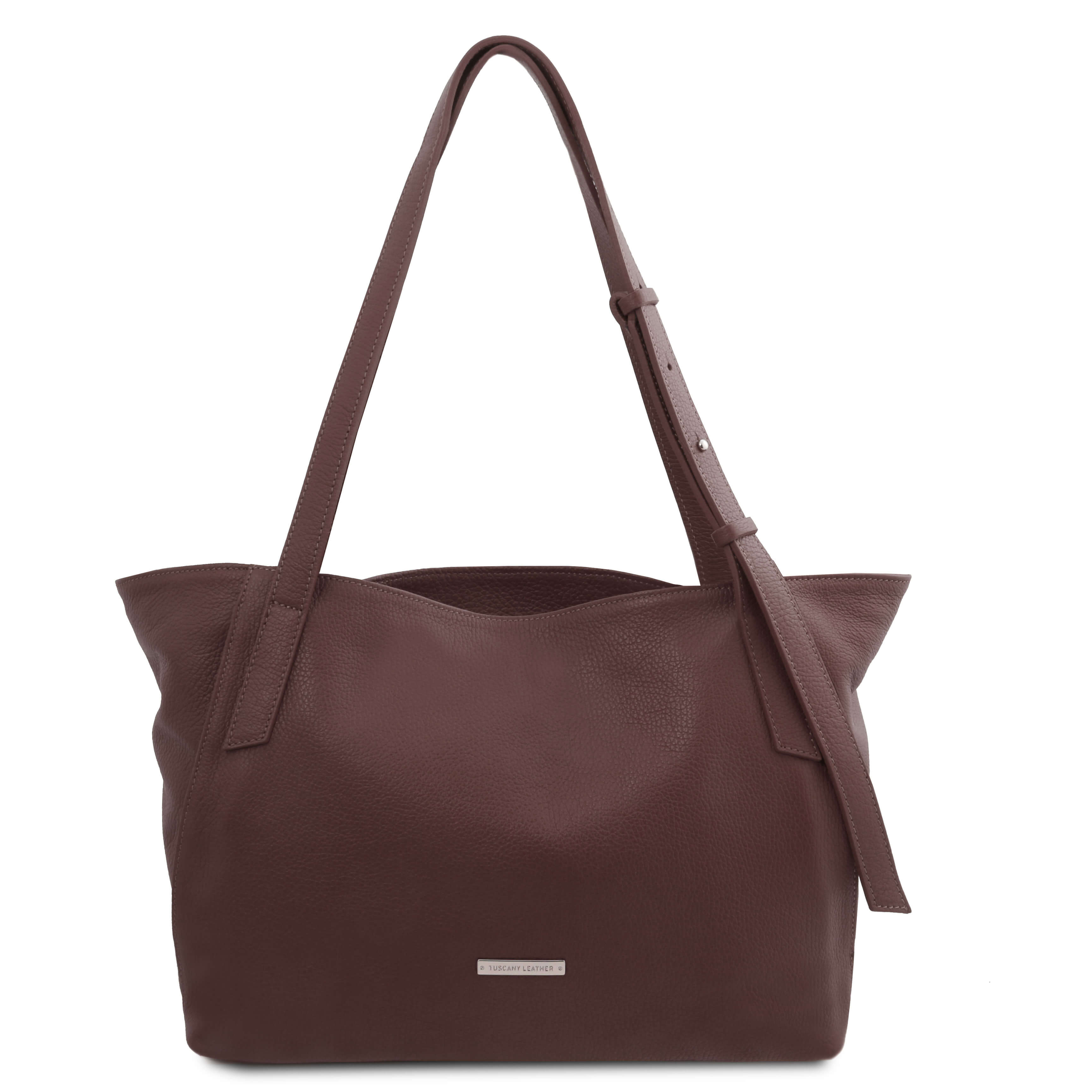 Tuscany Leather shoppers dames TL BAG TL142230 donkerbruin 