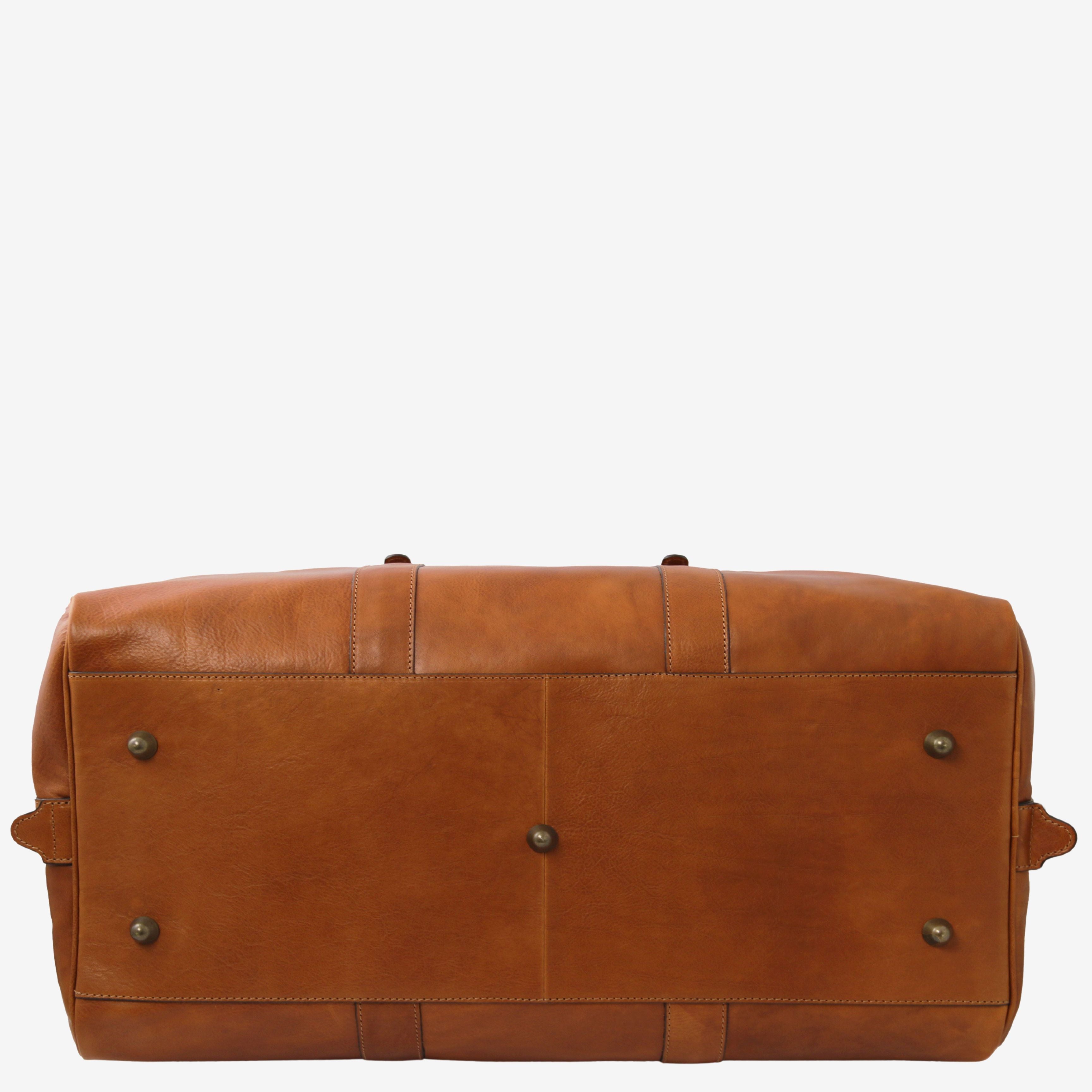 Tuscany Leather weekendtassen Francoforte TL142338 natural onderkant