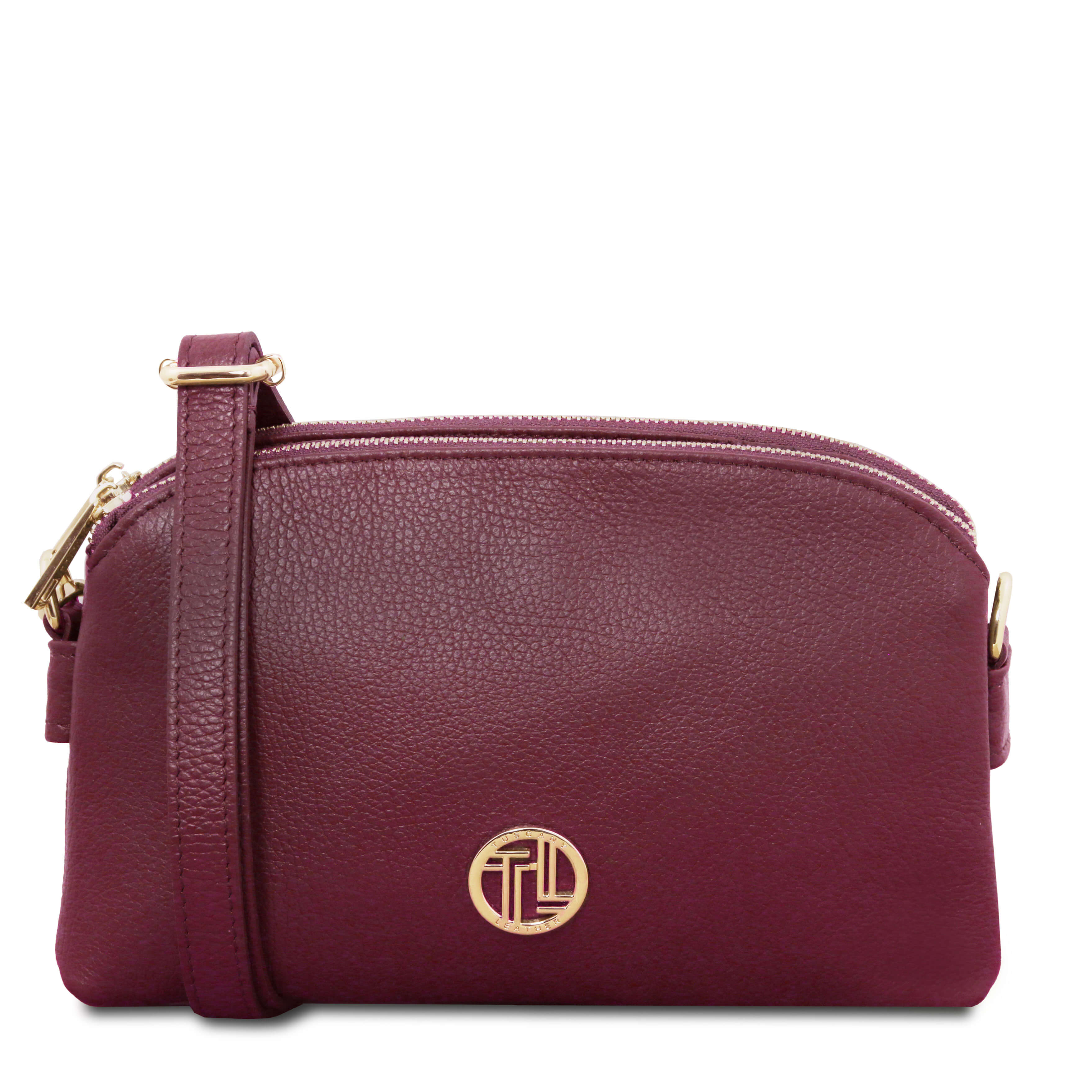 Tuscany Leather leren crossbody tas LILY voor dames TL142375 bordeaux 