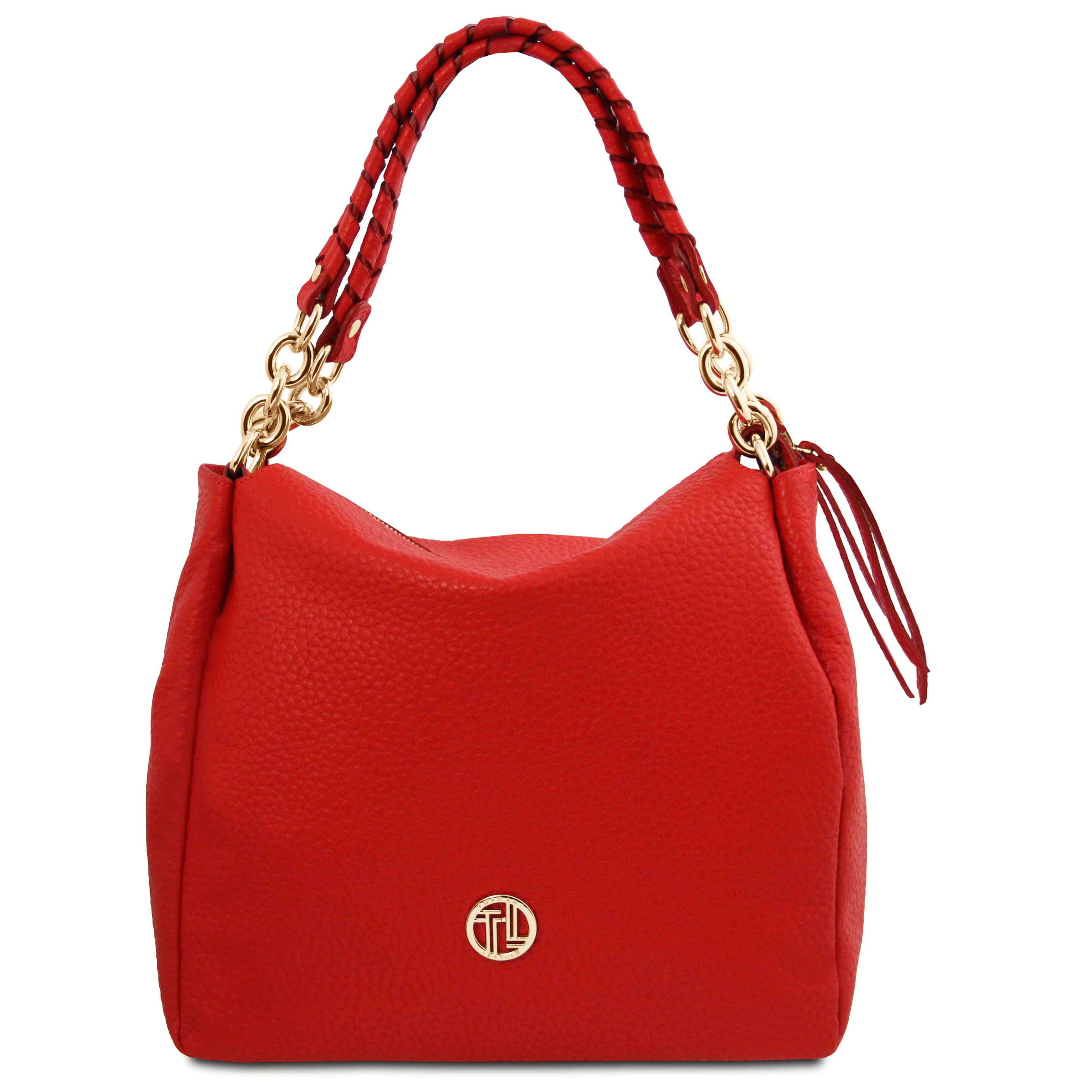 Tuscany Leather leren shopper AMY voor dames TL142385 rood