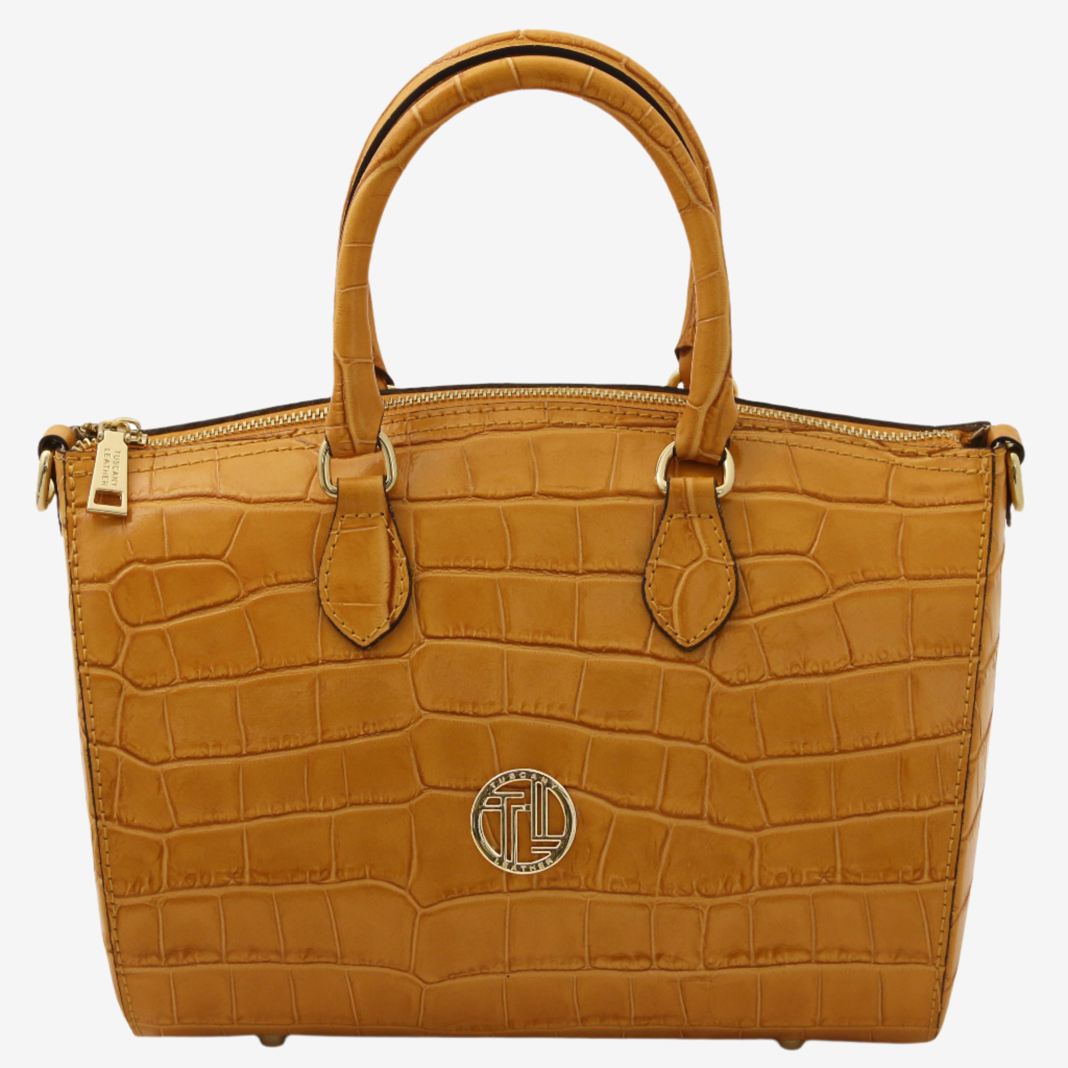 Tuscany Leather handtas Layla croco TL142398 caramel 