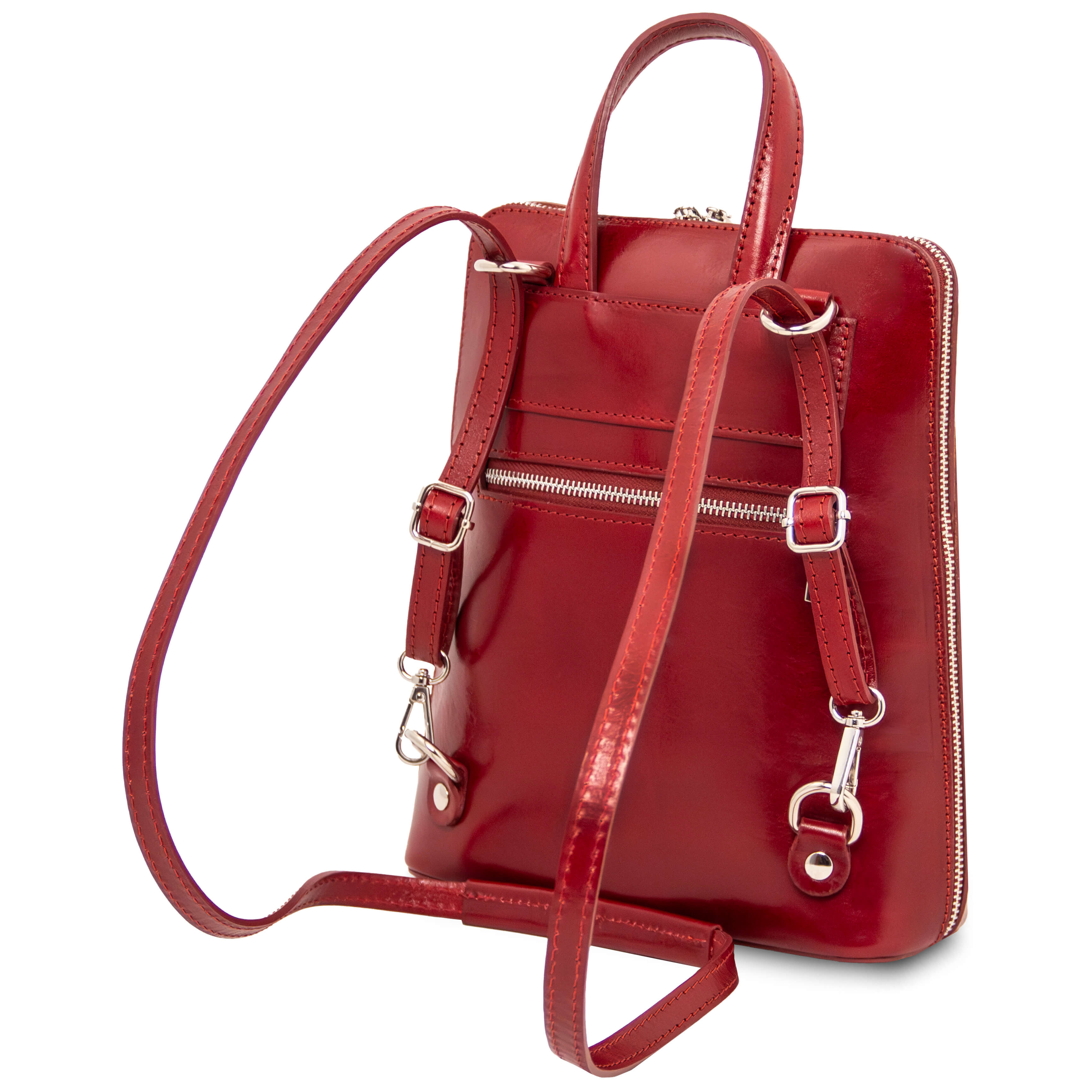 Tuscany Leather rugtassen dames Paris TL142410 rood achterkant