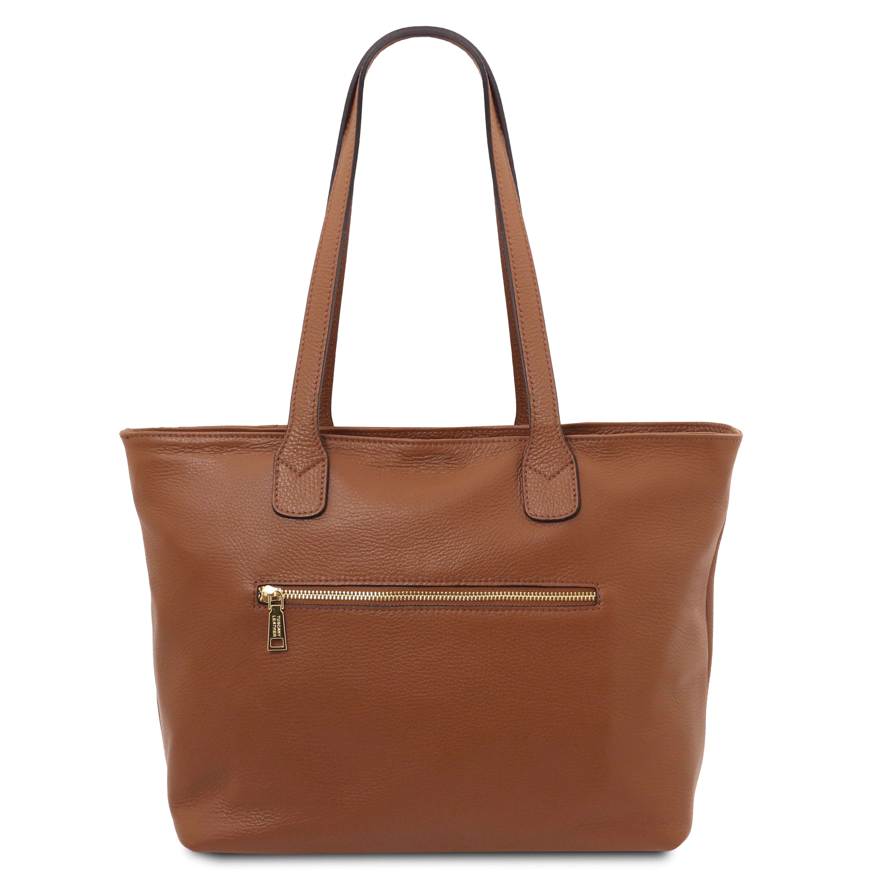 Tuscany Leather shoppers dames Blake TL142411 cognac achterkant