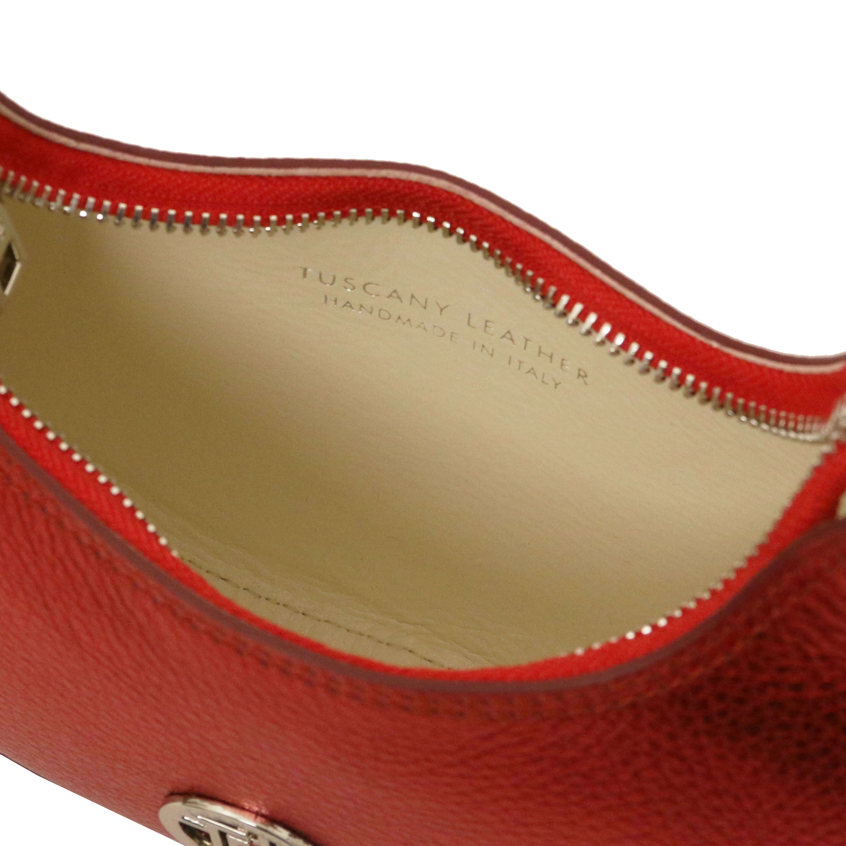 Tuscany Leather handtassen dames Pixie TL142413 rood binnenkant