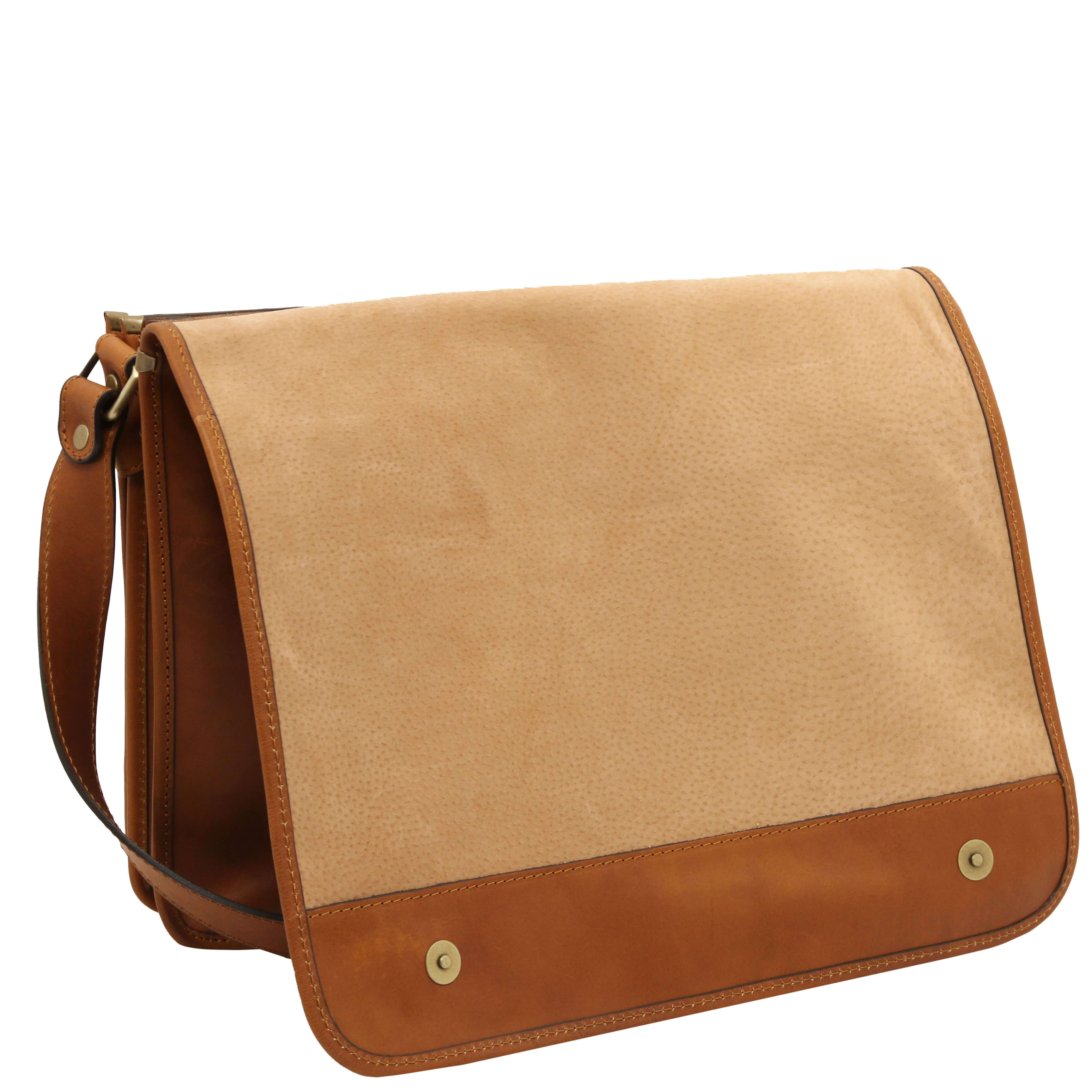 Tuscany Leather TL Messenger bags heren TL142430 natural klep