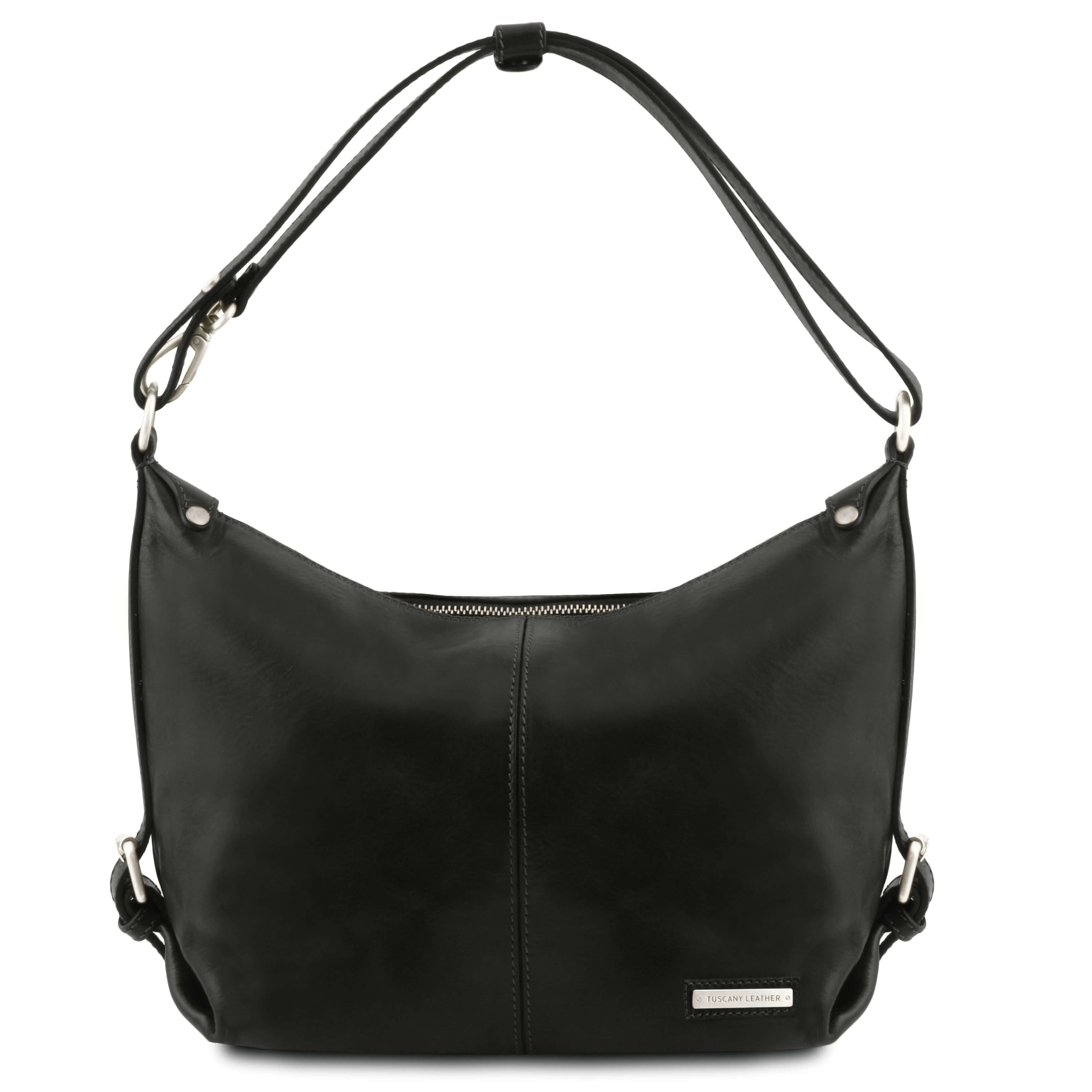 Tuscany Leather leren schoudertas Sabrina voor dames tl141479 zwart