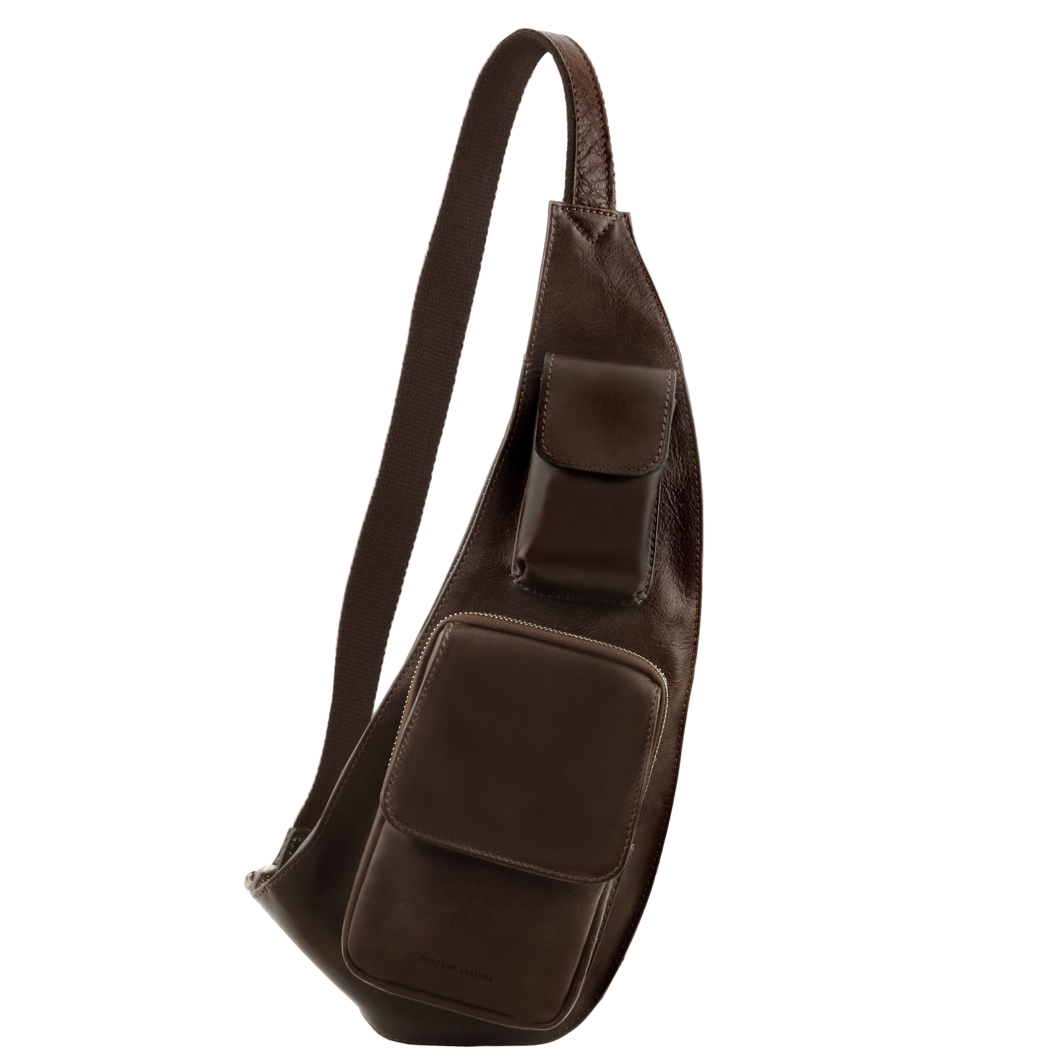 Tuscany Leather crossbody tas leer 1st Class donkerbruin